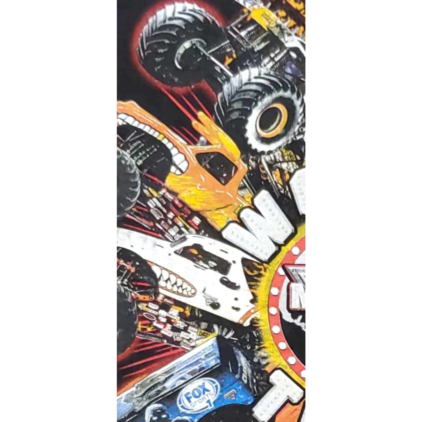 Vintage Monster Jam Monster Jam Tour 2015 T Shirt Adult Medium Grave Digger M Black Crew Neck Short Sleeve T-Shirt Men Cars Monster Truck Double-Sided 1990s? Size US M / EU 48-50 / 2 - 7 Thumbnail