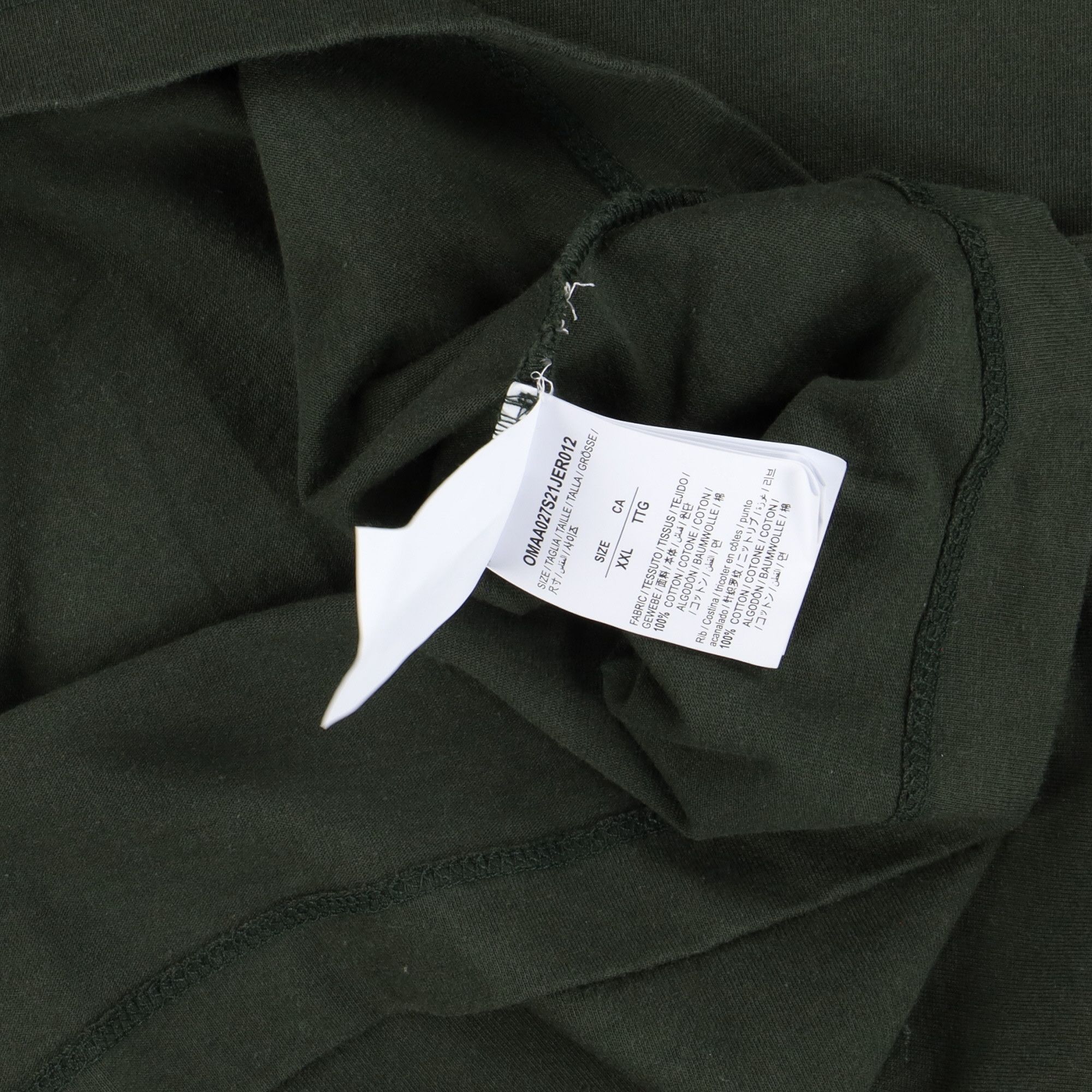 Off-White Green Lighting Bolt Arrows Logo T-shirt Size US XXL / EU 58 / 5 - 6 Thumbnail