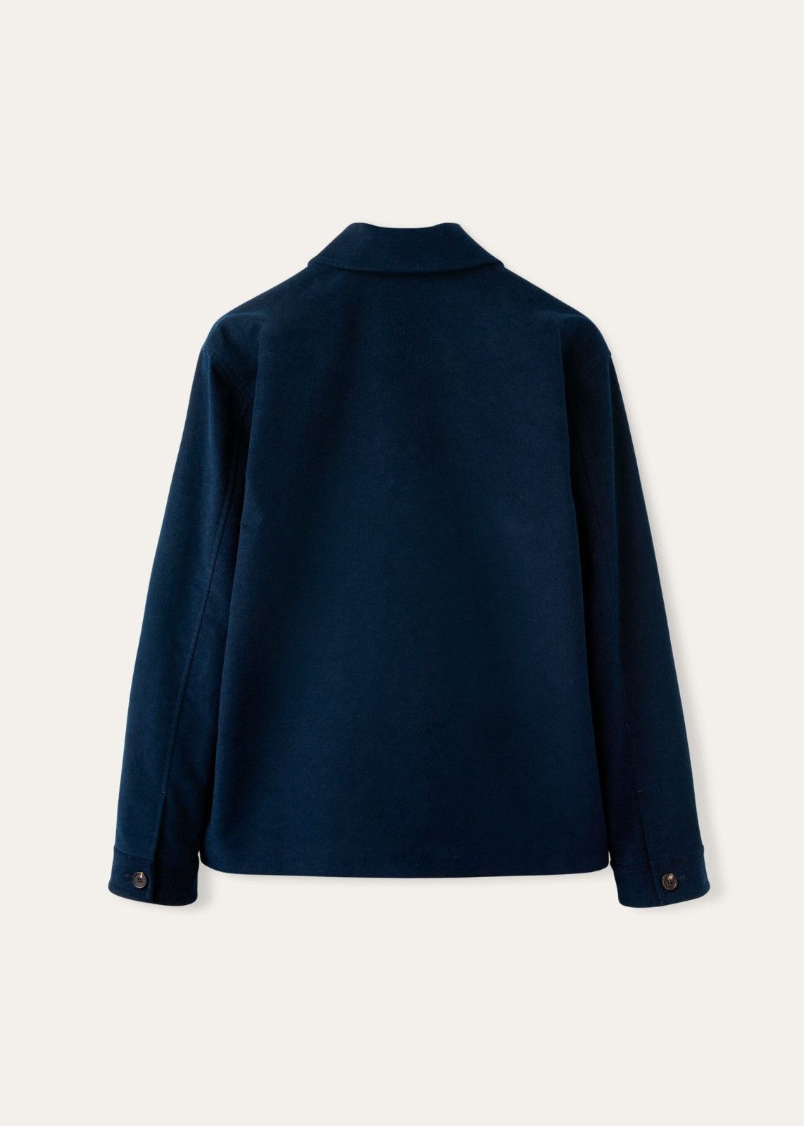 Loro Piana o1srvl11e0125 Esashi Velvet Peacoat in Navy Blue Size US M / EU 48-50 / 2 - 2 Thumbnail