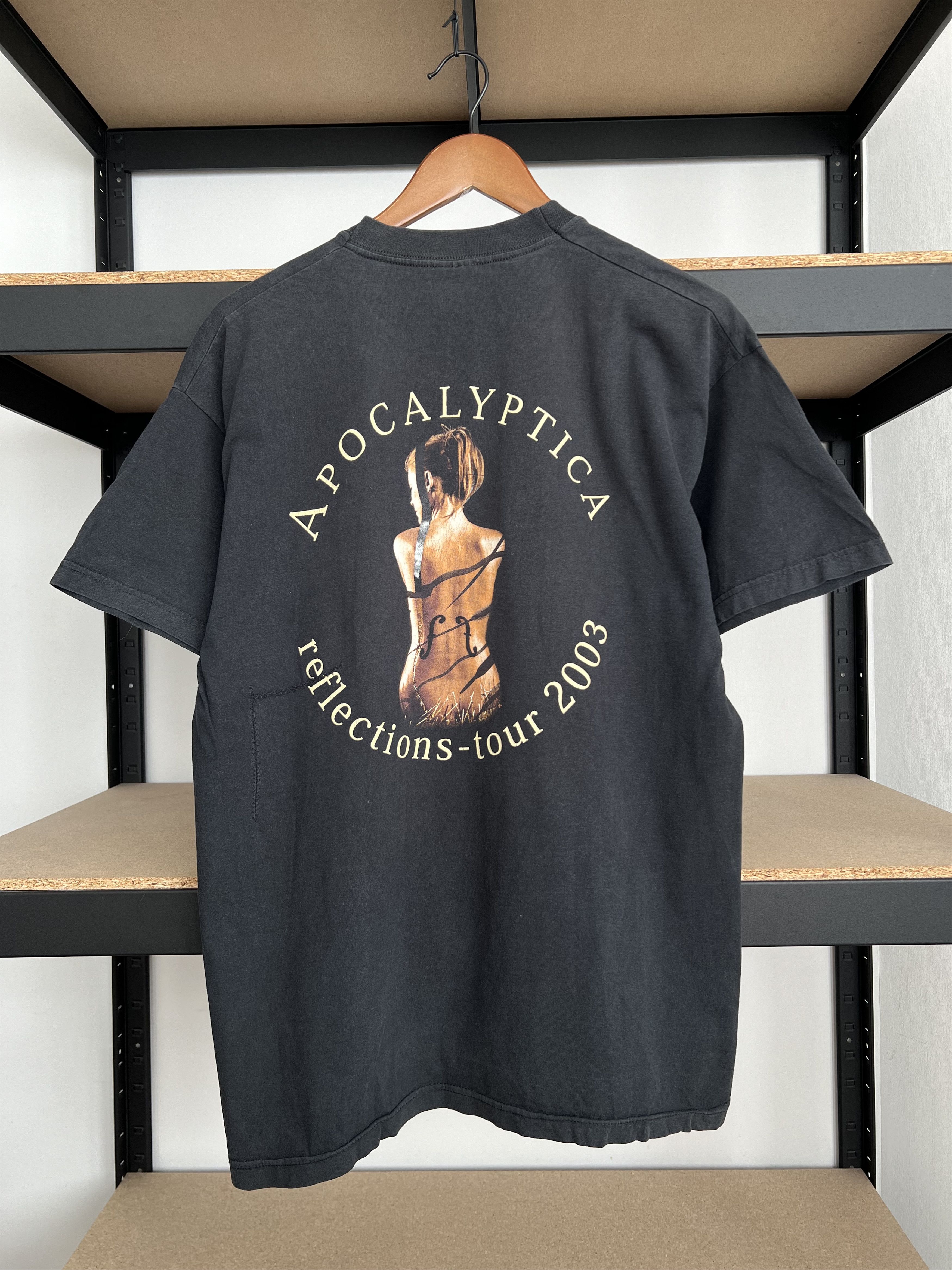 Band Tees Vintage 2003 Apocalyptica Reflection Tour Girl Black T-shirt Size US L / EU 52-54 / 3 - 2 Thumbnail