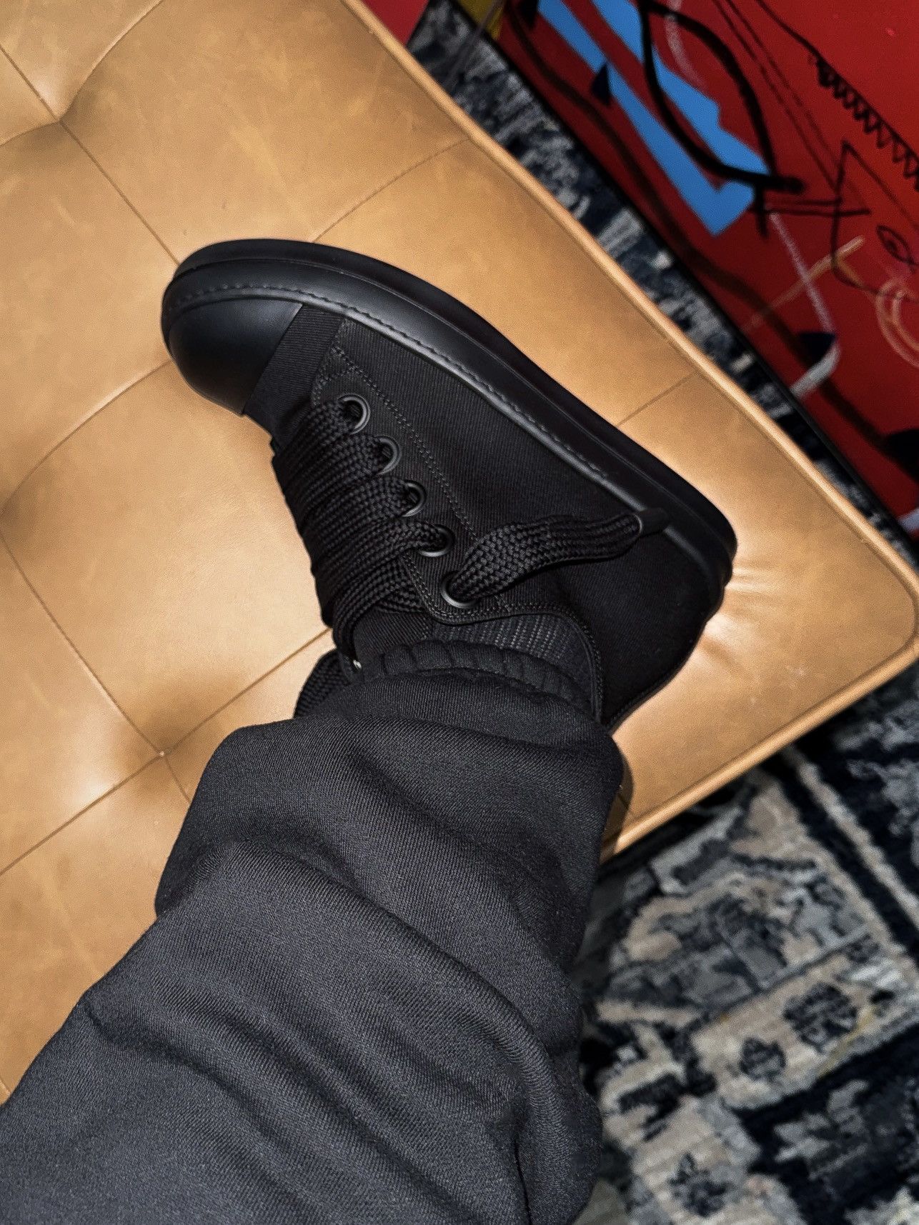 Rick Owens Drkshdw Rick owens jumbo lace canvas sneakers 46 Size US 13 / EU 46 - 14 Thumbnail