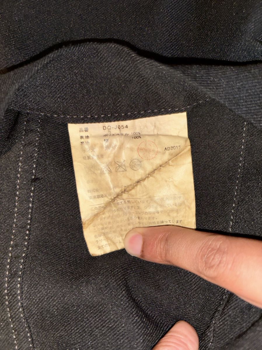Comme des Garcons Homme Deux COMMES DES GARCONS HOMME DEUX BLACK WASHED POLY BLAZER Size 42R - 8 Thumbnail
