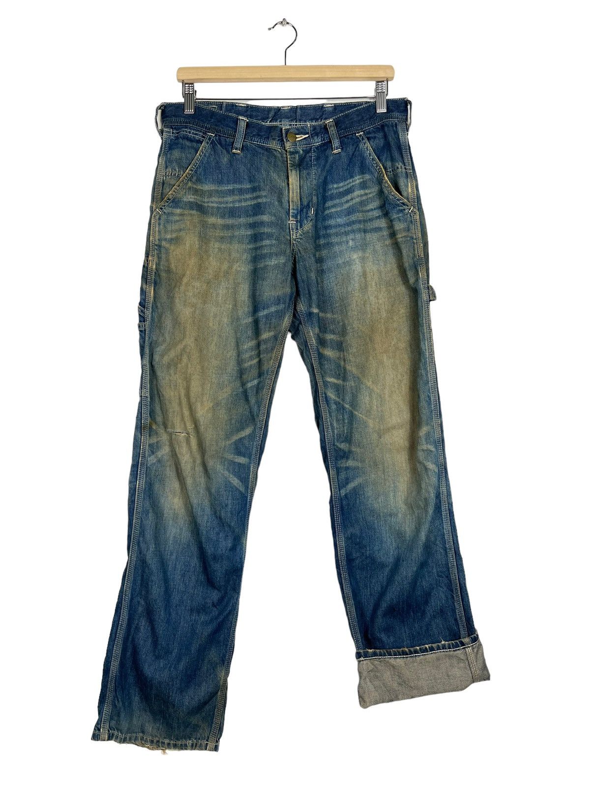 Lee × Vintage 🔥 VINTAGE LEE UNION MADE WORKS DENIM Size US 32 / EU 48 - 9 Thumbnail