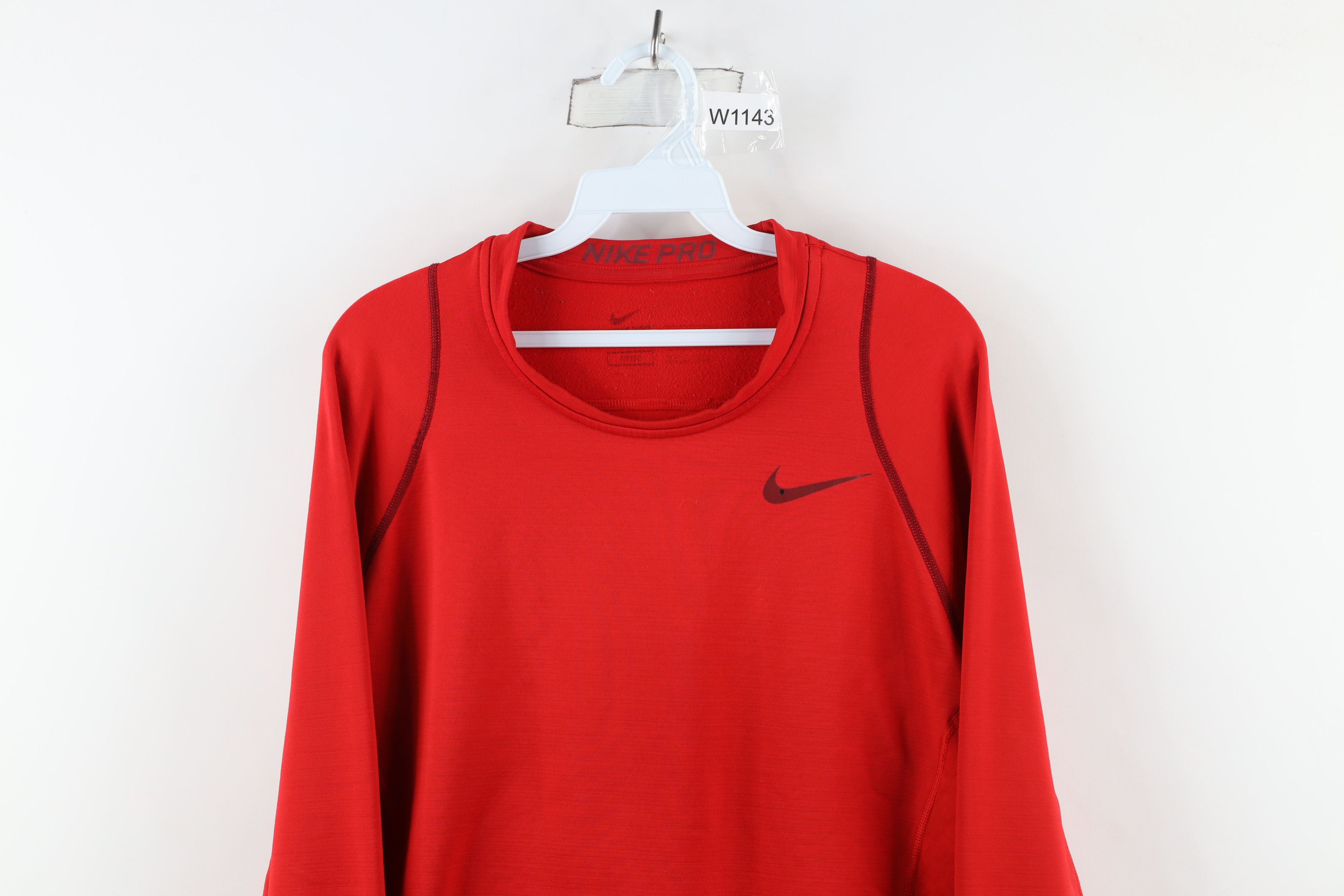 Nike × Vintage Nike Pro Combat Lined Training Outdoor Long Sleeve T-Shirt Size US L / EU 52-54 / 3 - 2 Thumbnail