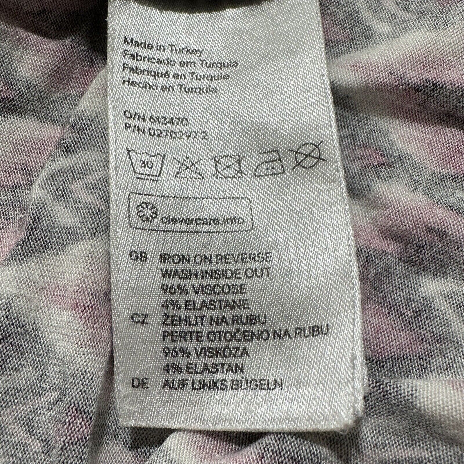 H&M H&M Medium Blouse Stretch Black Pink Geometric Pattern Top Size M / US 6-8 / IT 42-44 - 4 Thumbnail
