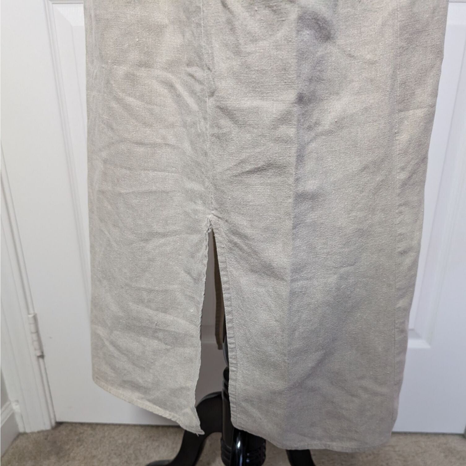 Designer J Peterman Linen Blend Midi Dress Womens Size Medium Beige Size M / US 6-8 / IT 42-44 - 11 Thumbnail