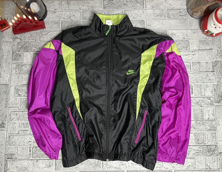 Nike Vintage 90's Nike Nylon Zip Olympic Jacket Y2k M | Grailed