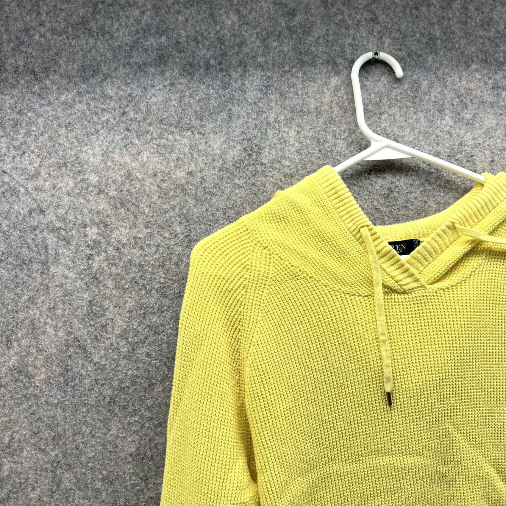 Ralph Lauren Lauren Ralph Lauren Sweater Women Large Pullover Hooded Yellow Cotton Sweatshirt Hoodie Regular Size L / US 10 / IT 46 - 3 Thumbnail