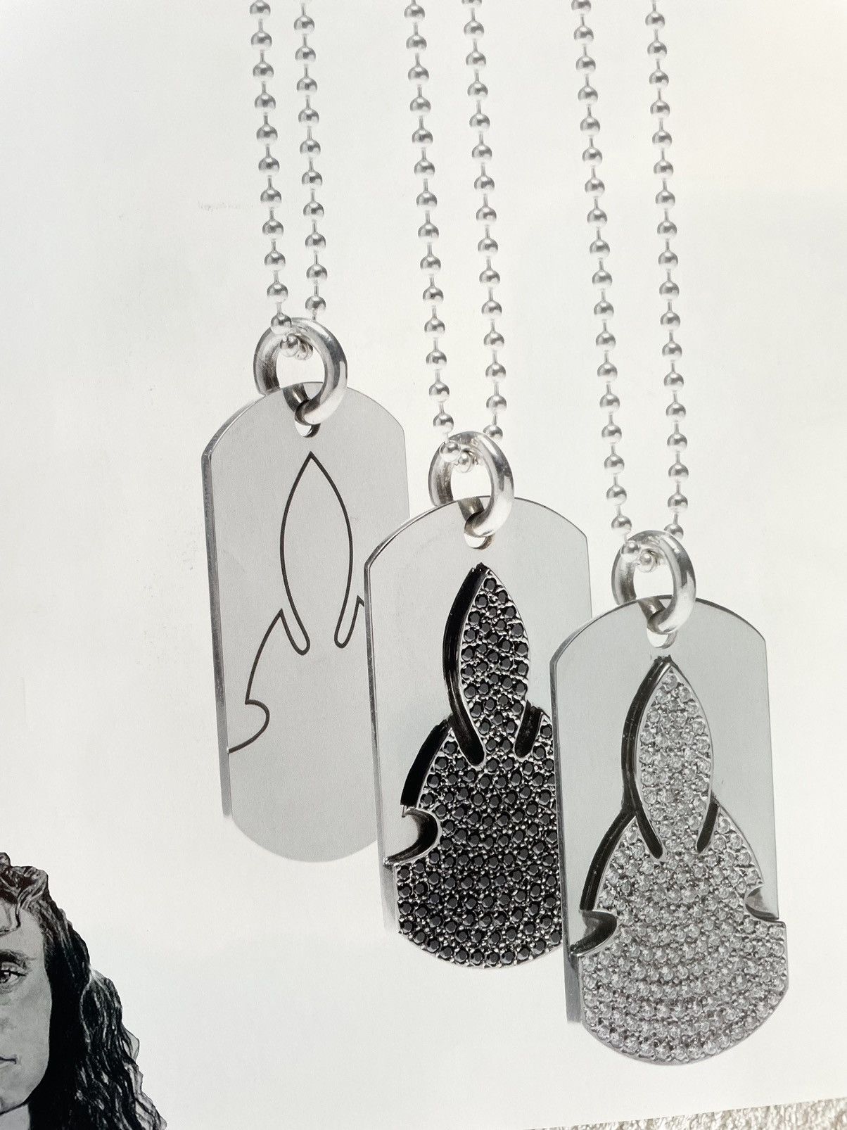 Chrome Hearts Chrome hearts dog tags 8x11 magazine cutout poster Size ONE SIZE - 2 Thumbnail