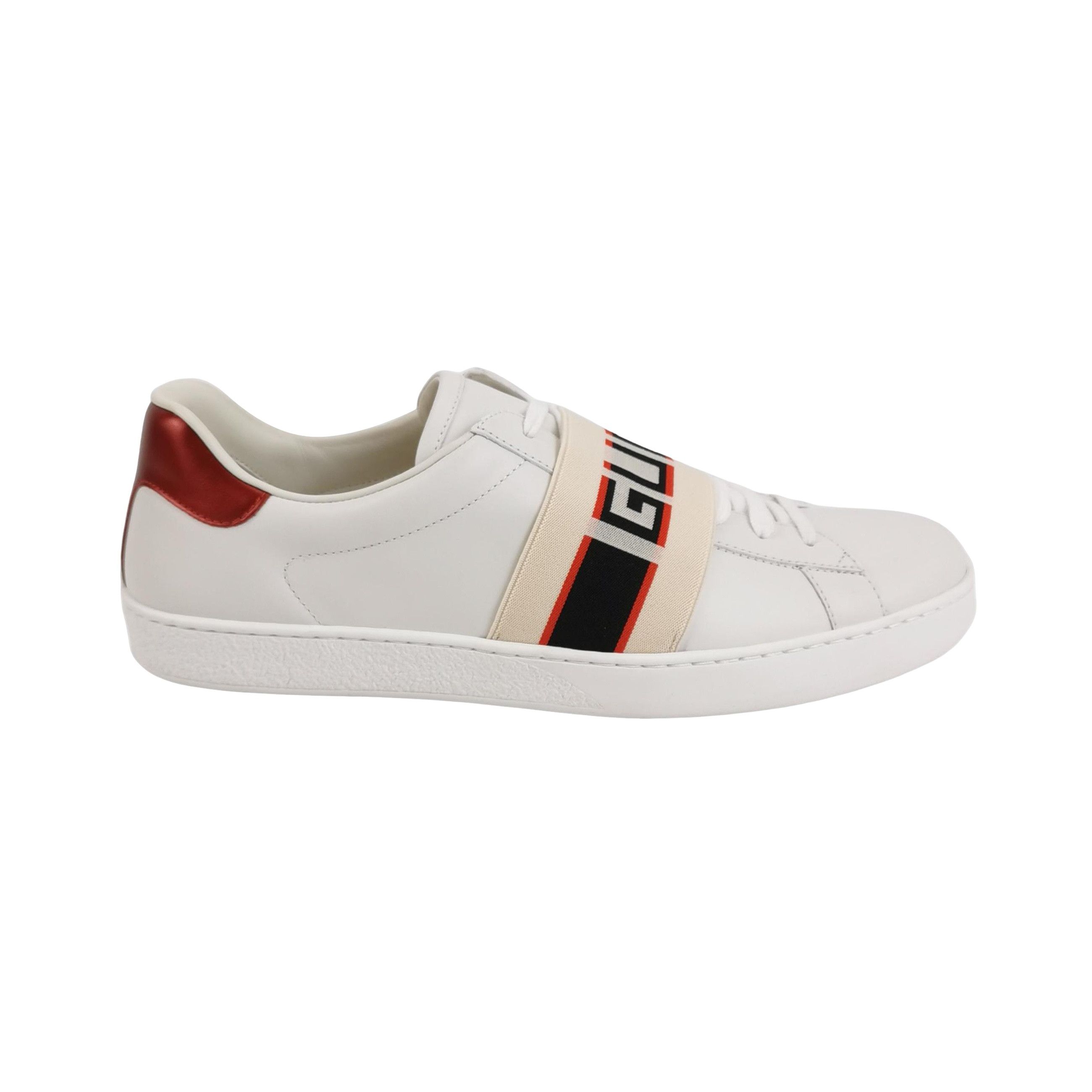 Gucci Gucci Ace Logo Strap Leather Sneakers Size 44 Size US 11 / EU 44 - 1 Thumbnail