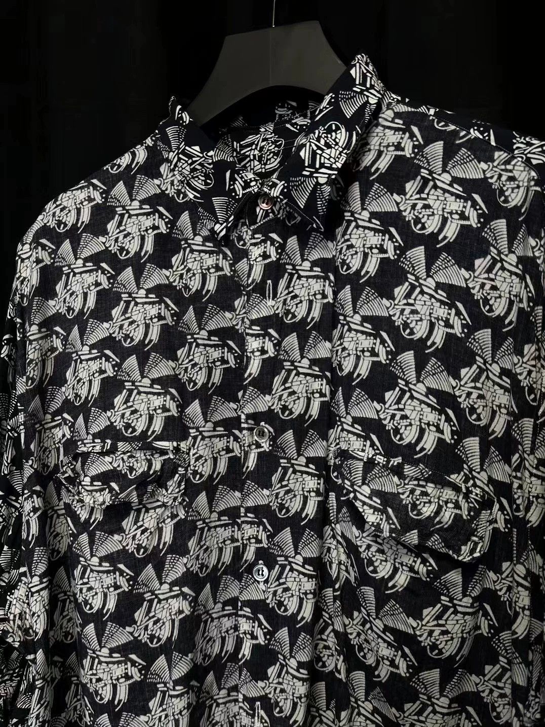 Comme des Garcons CDG 95ss Homme Plus Abstract Graphic Oversize Shirt Size US L / EU 52-54 / 3 - 4 Thumbnail