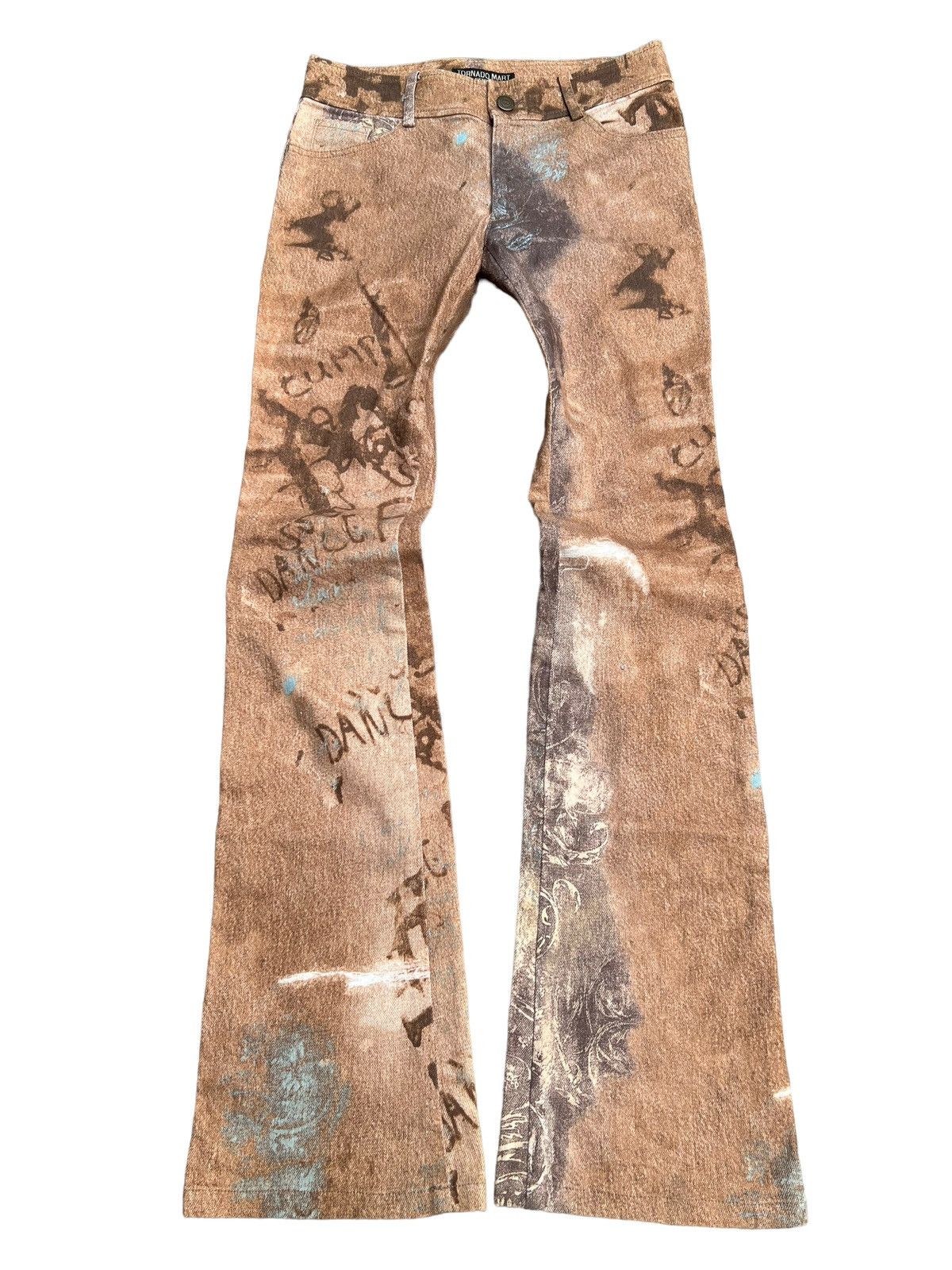 Archival Clothing 00's Tornado Mart Enchanted Woods Flared Jeans