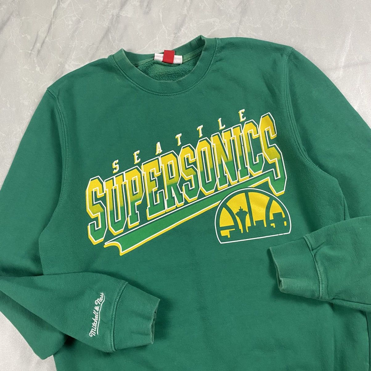 Mitchell & Ness Seattle Supersonics Crewneck Size US M / EU 48-50 / 2 - 2 Thumbnail
