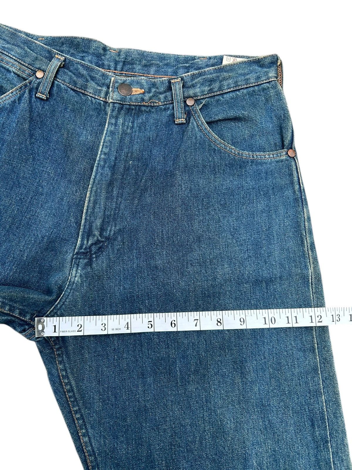 Kapital Vintage Wrangler Blue Bell Selvedge Distressed Denim Jeans Size US 32 / EU 48 - 15 Thumbnail