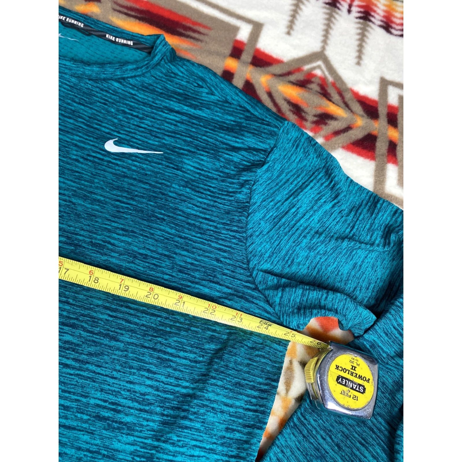Nike Nike Air Running Reflective Long Sleeve Therma Shirt 2XL Tall Aqua Mens Nike Air Reflective Running Shirt Size US XXL / EU 58 / 5 - 5 Thumbnail