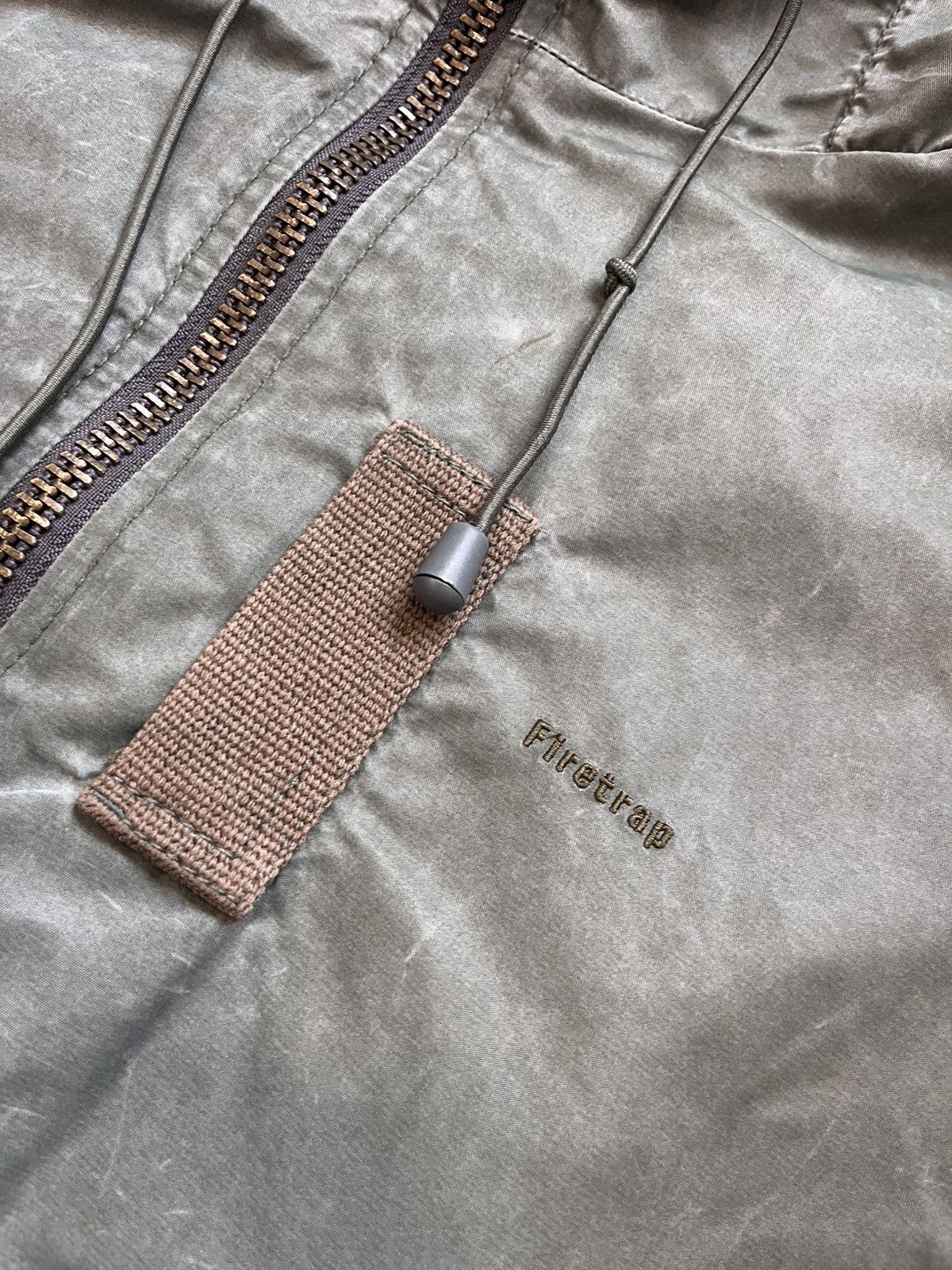 Firetrap × Vintage Vintage Fitetrap Y2K military jacket waxed style green Camo Size US XXL / EU 58 / 5 - 12 Thumbnail