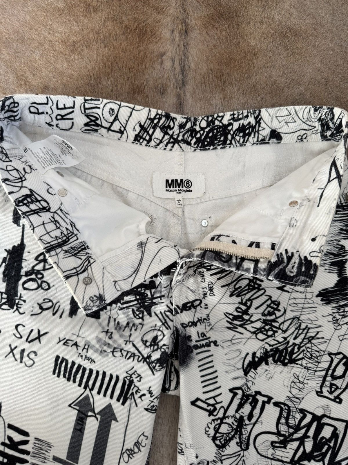 Maison Margiela Maison Margiela MM6 scribble pants Size US 29 - 2 Thumbnail