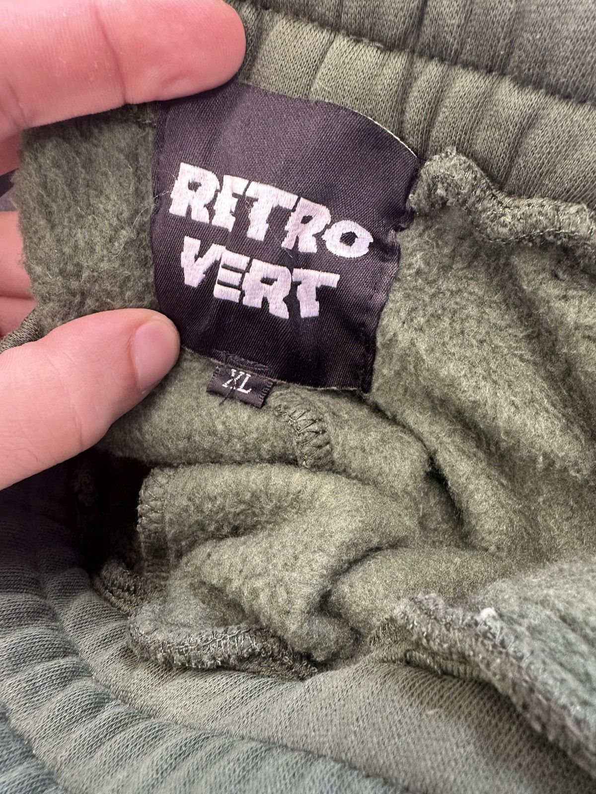 RETROVERT Retrovert Studded Destruction Sweatpants Green Size US 36 / EU 52 - 3 Thumbnail