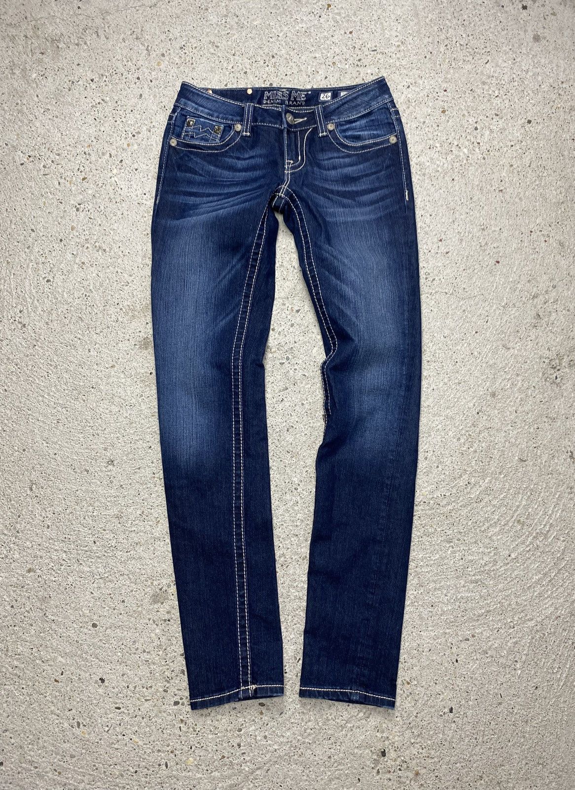 Miss Me Miss me y2k skinny jeans vintage washed navy Size 26" / US 2 / IT 38 - 3 Thumbnail