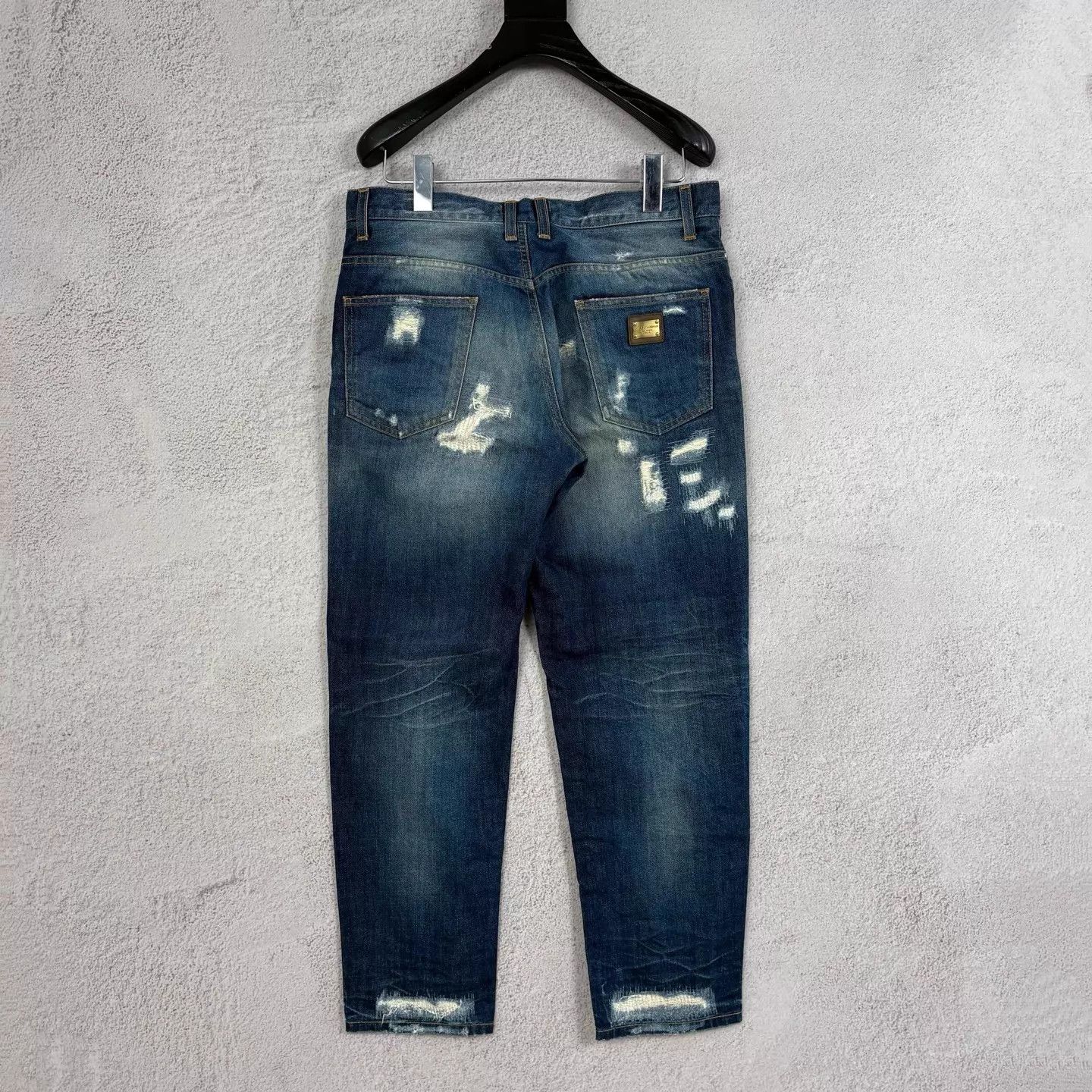 Dolce & Gabbana Dolce & Gabbana Runway Distressed Denim Pants 44 Size US 28 / EU 44 - 2 Thumbnail