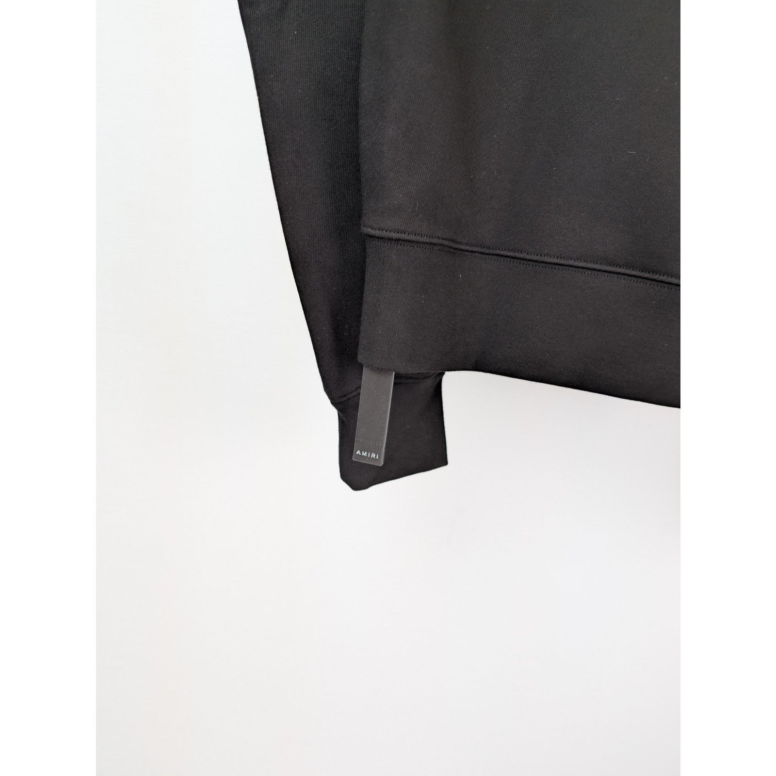 Amiri o1rshd1 Q:2 / Applique Logo Hoodie in Black Size US XXL / EU 58 / 5 - 15 Thumbnail