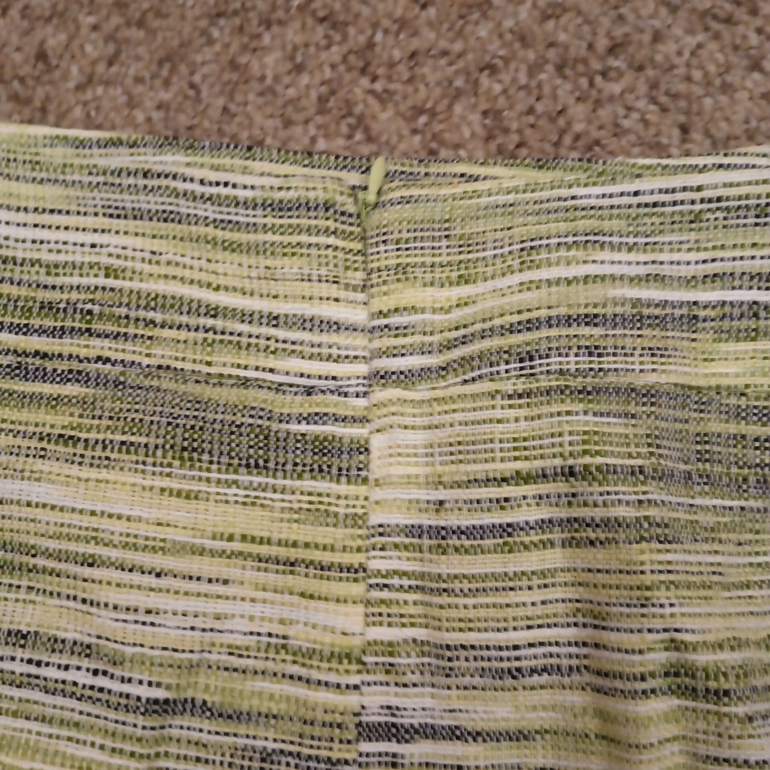 Kasper Kasper Skirt Women Midi Green Striped Lined Slit Zip 14 Acrylic Blend Polyester Modacrylic Pencil Straight Vintage No Size 36" / US 14 / IT 50 - 7 Thumbnail