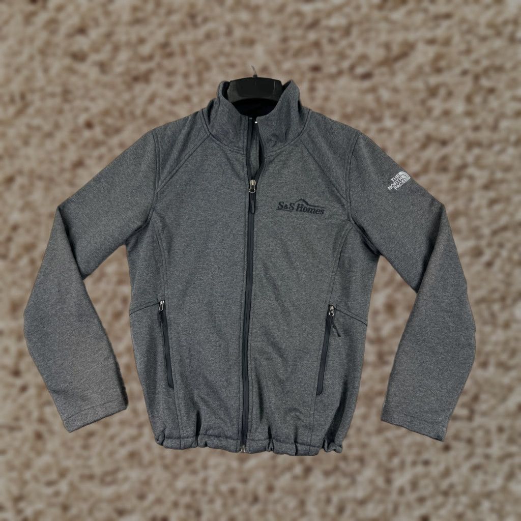The North Face The North Face Jacket Women L Gray Zip Mock Neck Polyester Fleece Cozy Warm Size L / US 10 / IT 46 - 1 Thumbnail