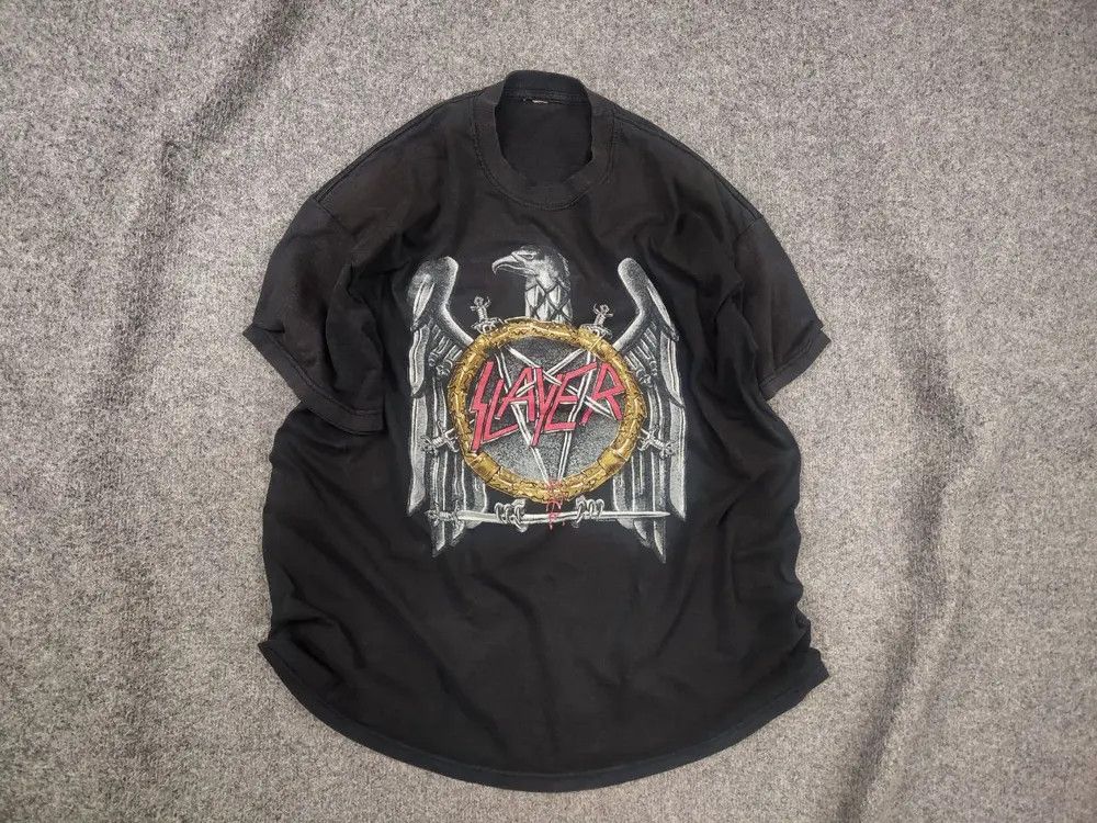 Band Tees Vintage Slayer 2003 Metal Rock Promo Band T-Shirt Y2K Tee Size US L / EU 52-54 / 3 - 1 Thumbnail