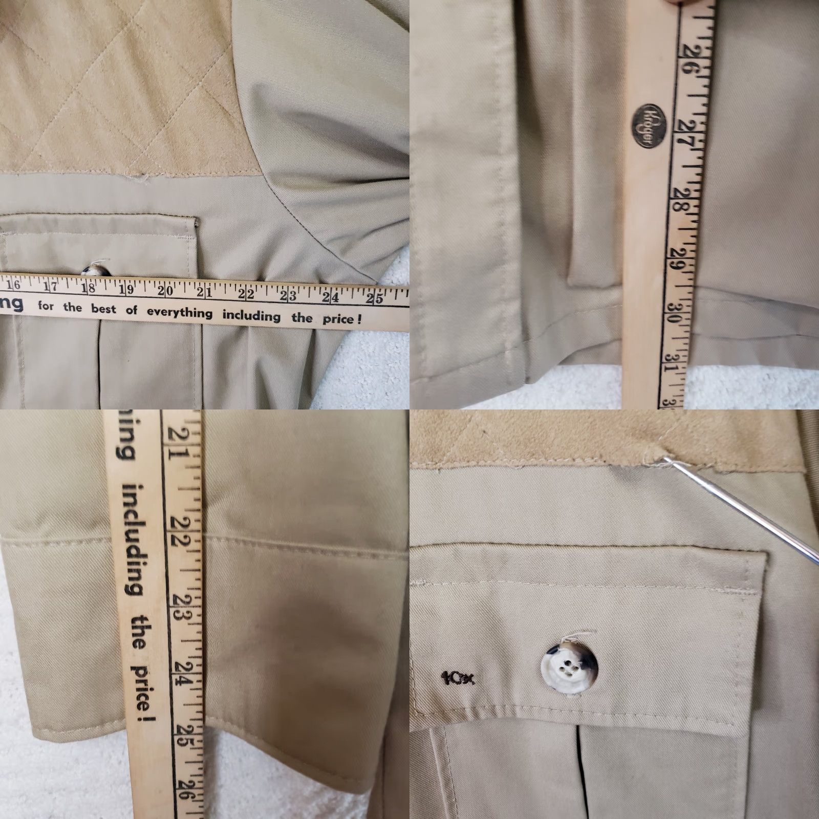 J Brand VINTAGE 10X Brown Safari Jacket Outdoor Four Pocket Shooting Jacket Leather Shoulders Mens L Regular Brown Cotton Size US L / EU 52-54 / 3 - 11 Thumbnail