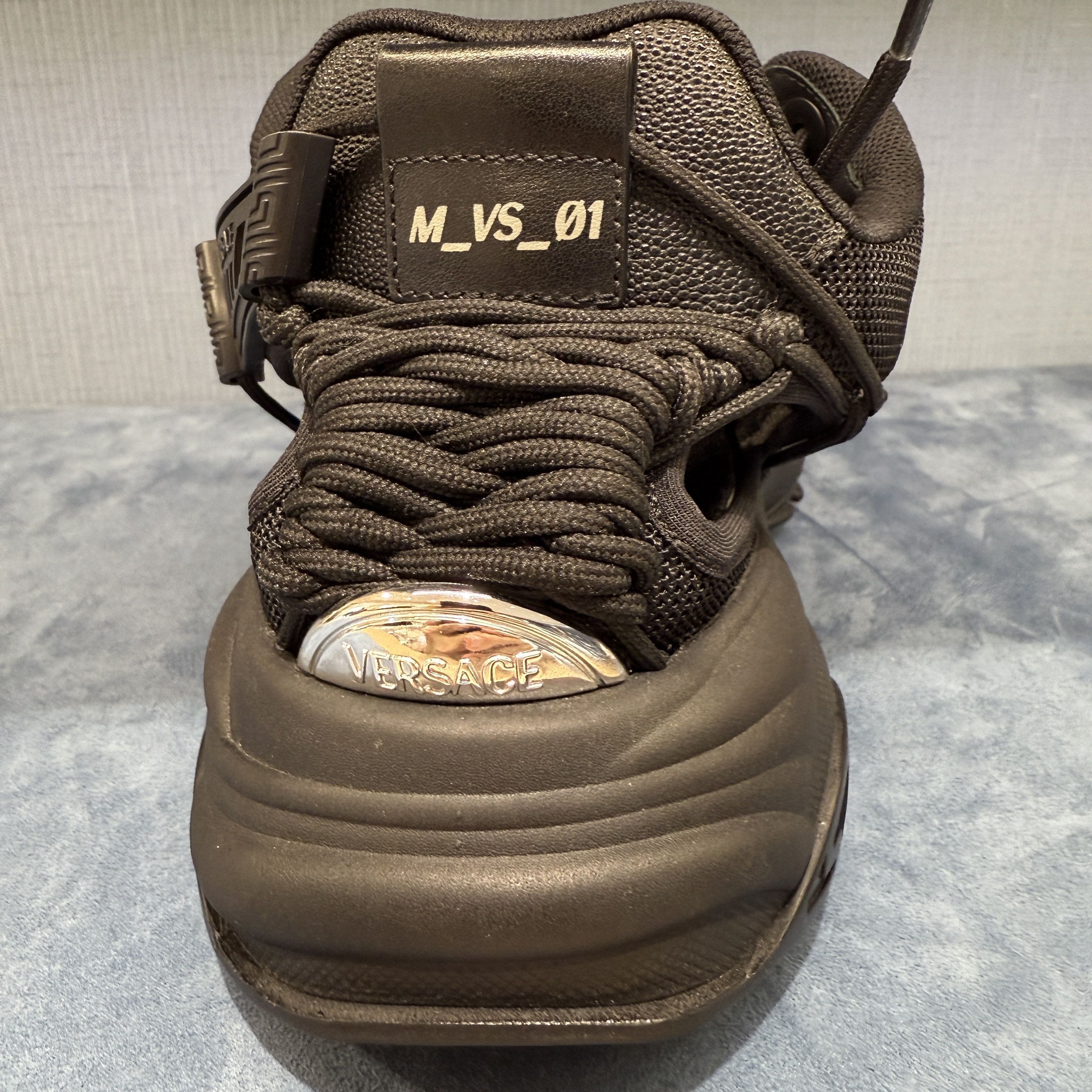 Versace VERSACE 1016711, Mercury M_VS_01 Men's Black Sneakers, 42 Size US 9 / EU 42 - 3 Thumbnail