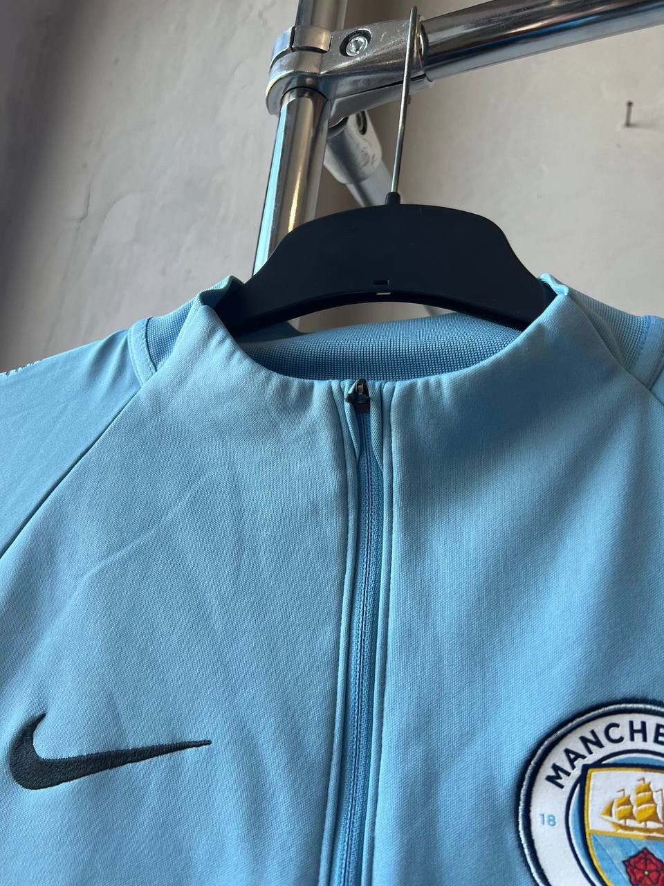 Nike MANCHESTER CITY TRAINING 1/4 ZIP SOCCER FOOTBALL LONG SLEEVE Size US S / EU 44-46 / 1 - 5 Thumbnail