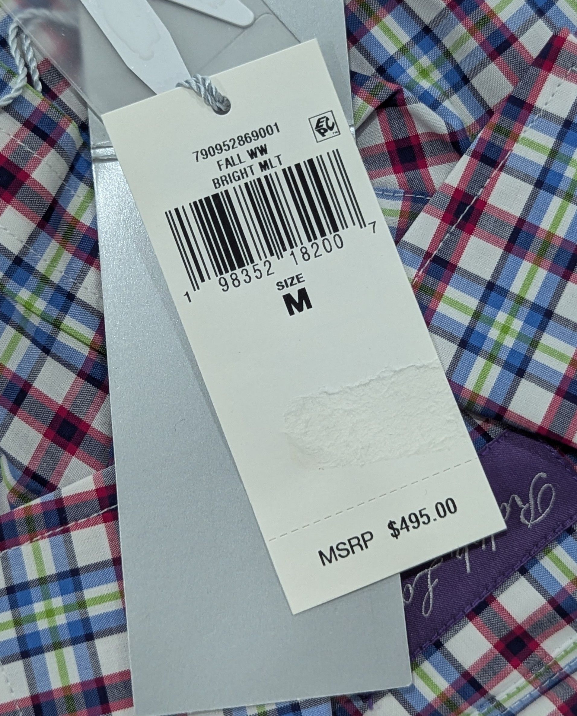 Ralph Lauren Purple Label Ralph Lauren Purple Label Plaid Button Up Shirt Purple M Size US M / EU 48-50 / 2 - 6 Thumbnail