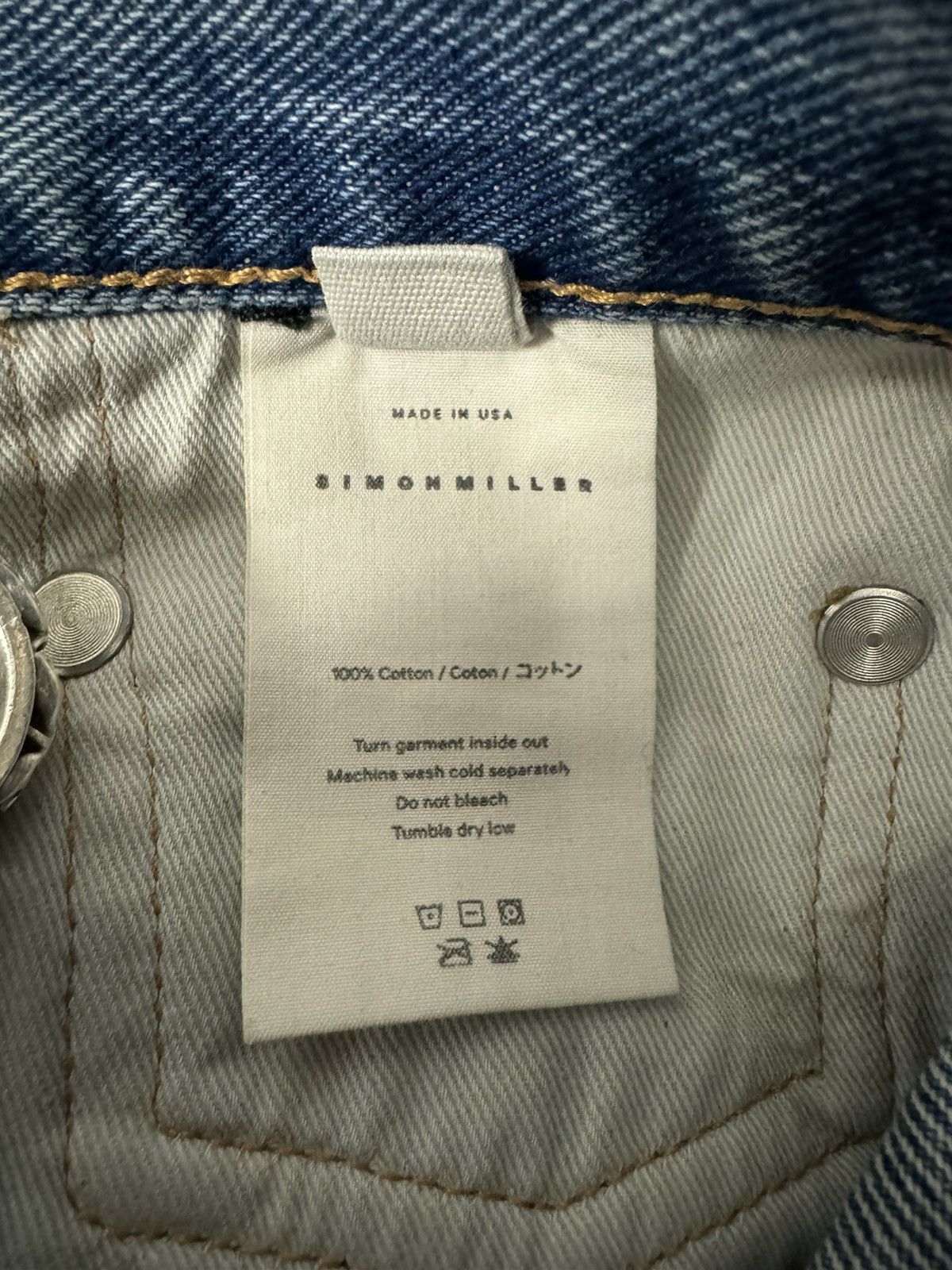 Simon Miller Simon Miller Wide Leg Split Wash Denim Size US 30 / EU 46 - 20 Thumbnail