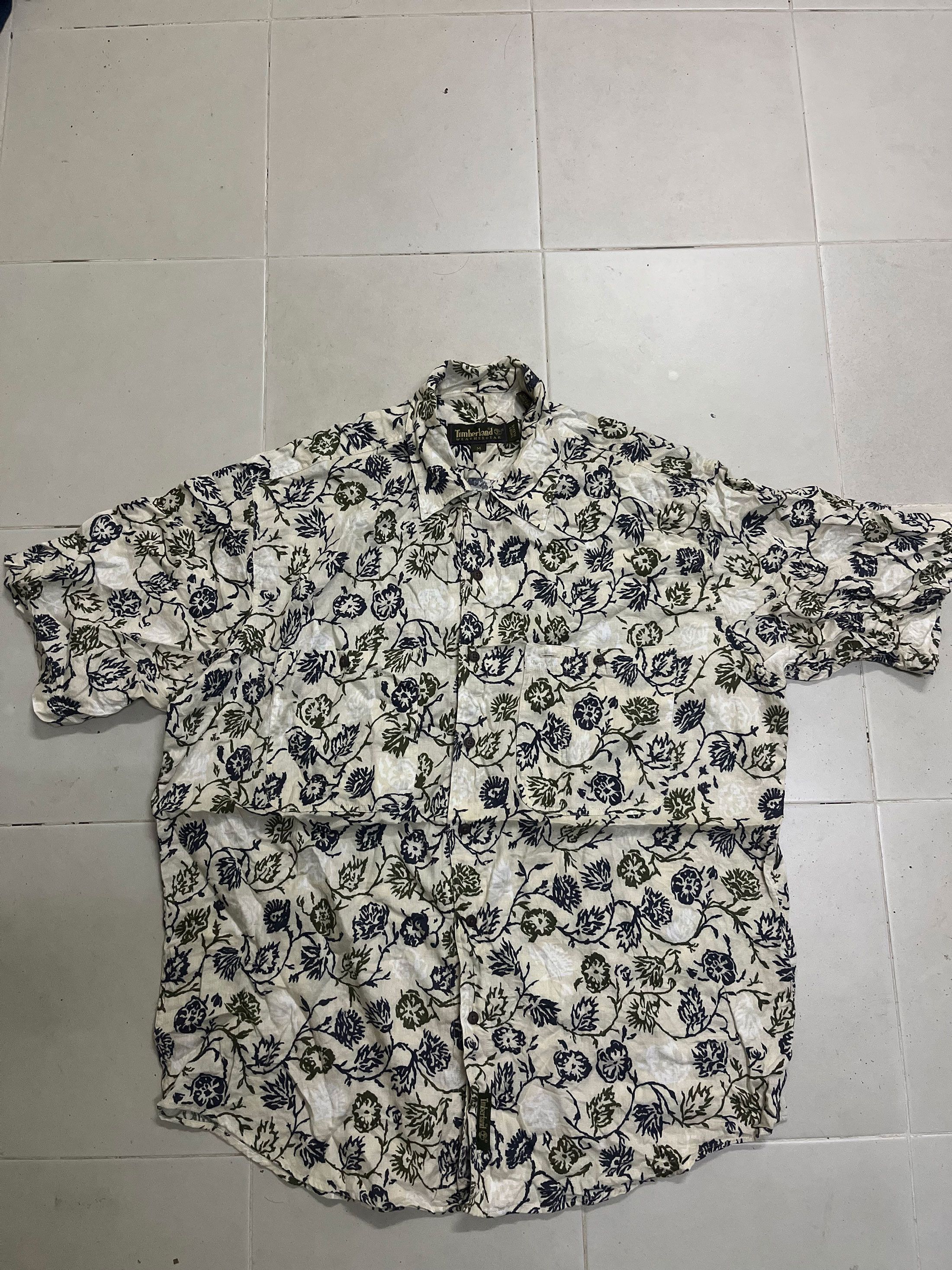 Timberland Timberland Short Sleeve Full Printed Hawaii Hawaiian Size US M / EU 48-50 / 2 - 1 Thumbnail