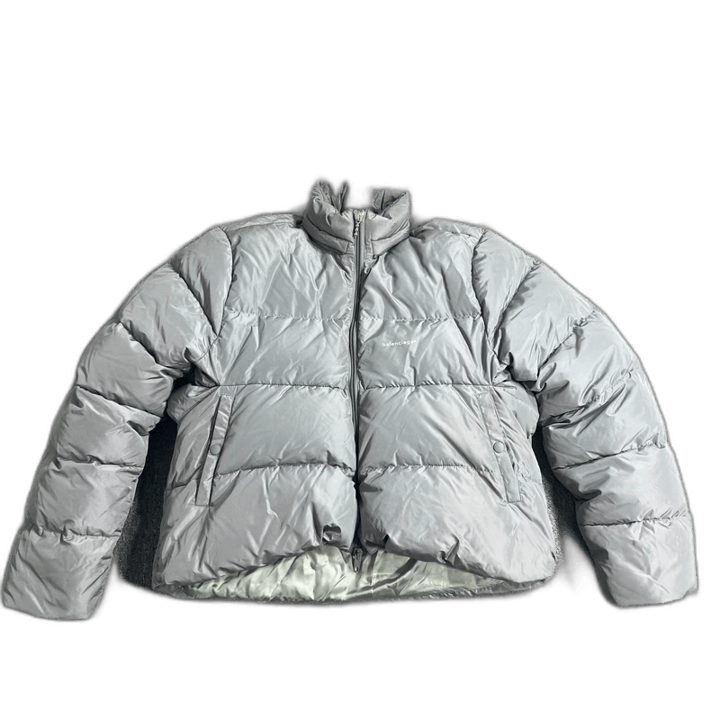 Balenciaga balenciaga gray puffer jacket c-shape design-2507 Size US L / EU 52-54 / 3 - 1 Thumbnail