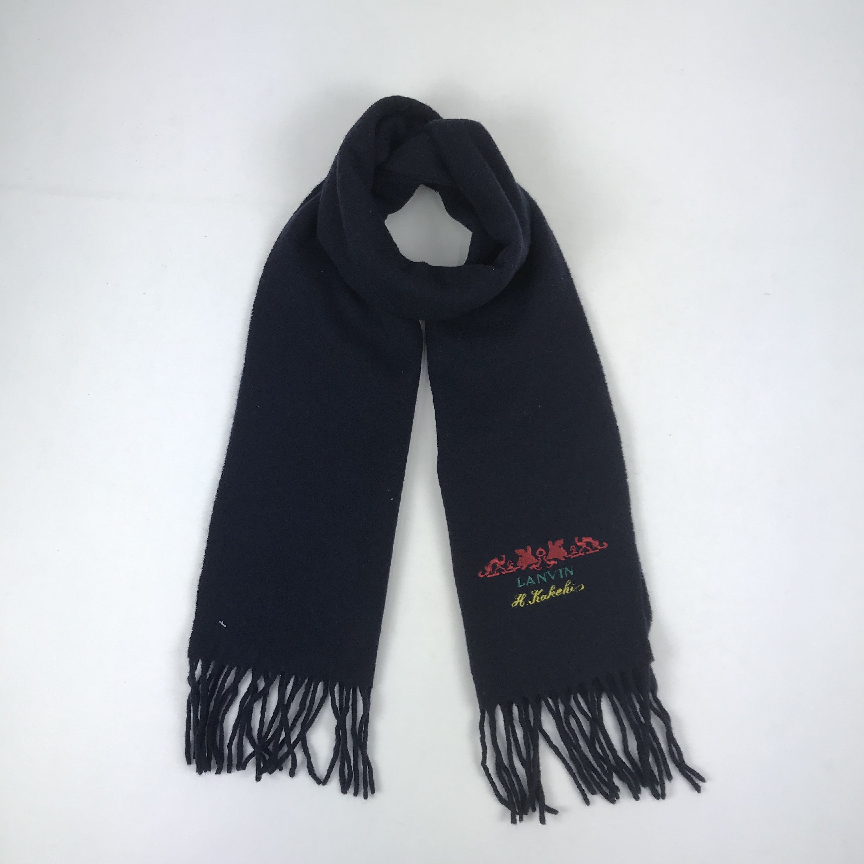 Lanvin Vintage Lanvin Scarf Muffler Wool Cashmere Scarves Size ONE SIZE - 1 Thumbnail