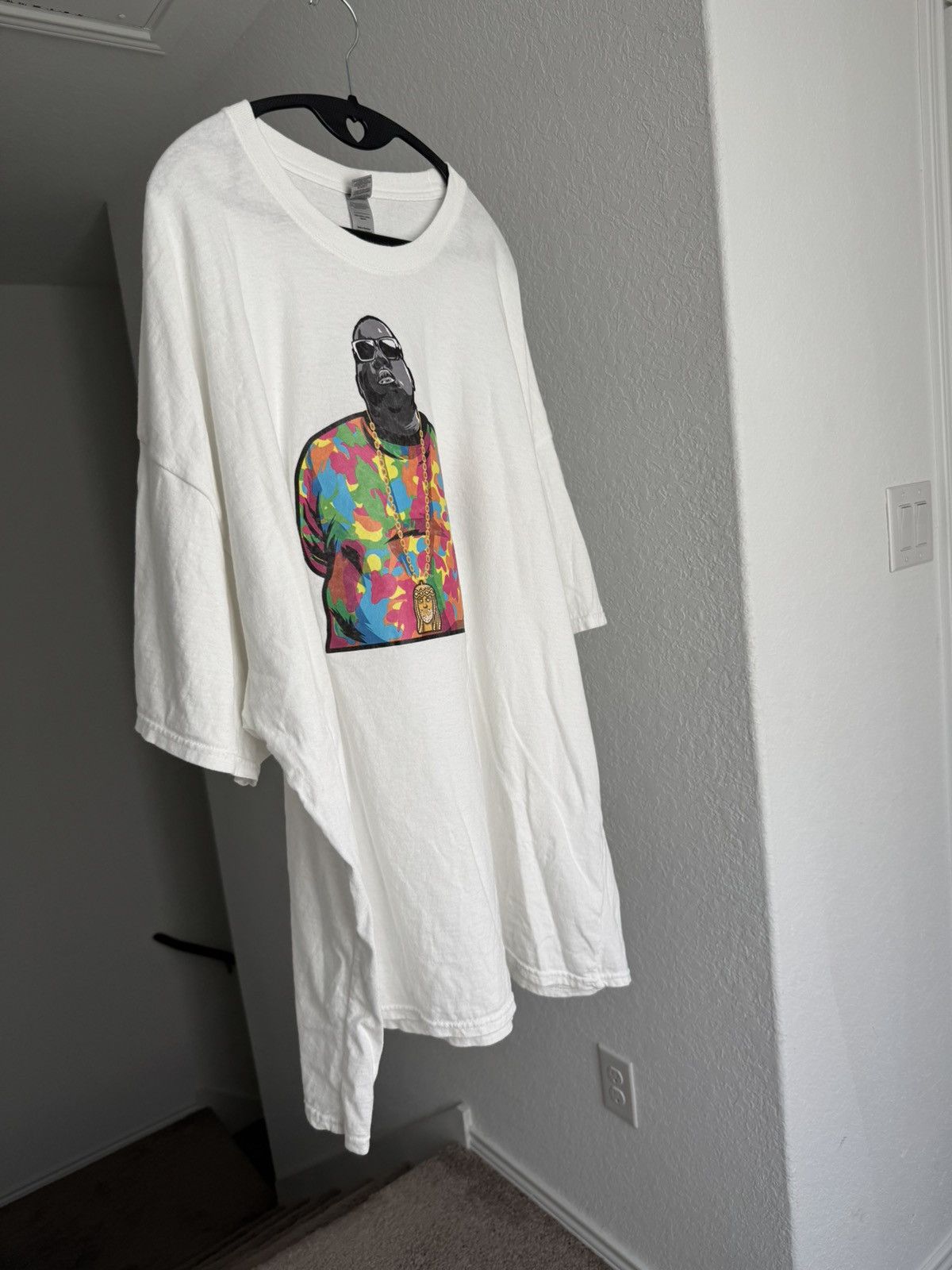 Rap Tees notorious BIG 4XL biggie smalls jesus piece oversized tee Size US XXL / EU 58 / 5 - 12 Thumbnail