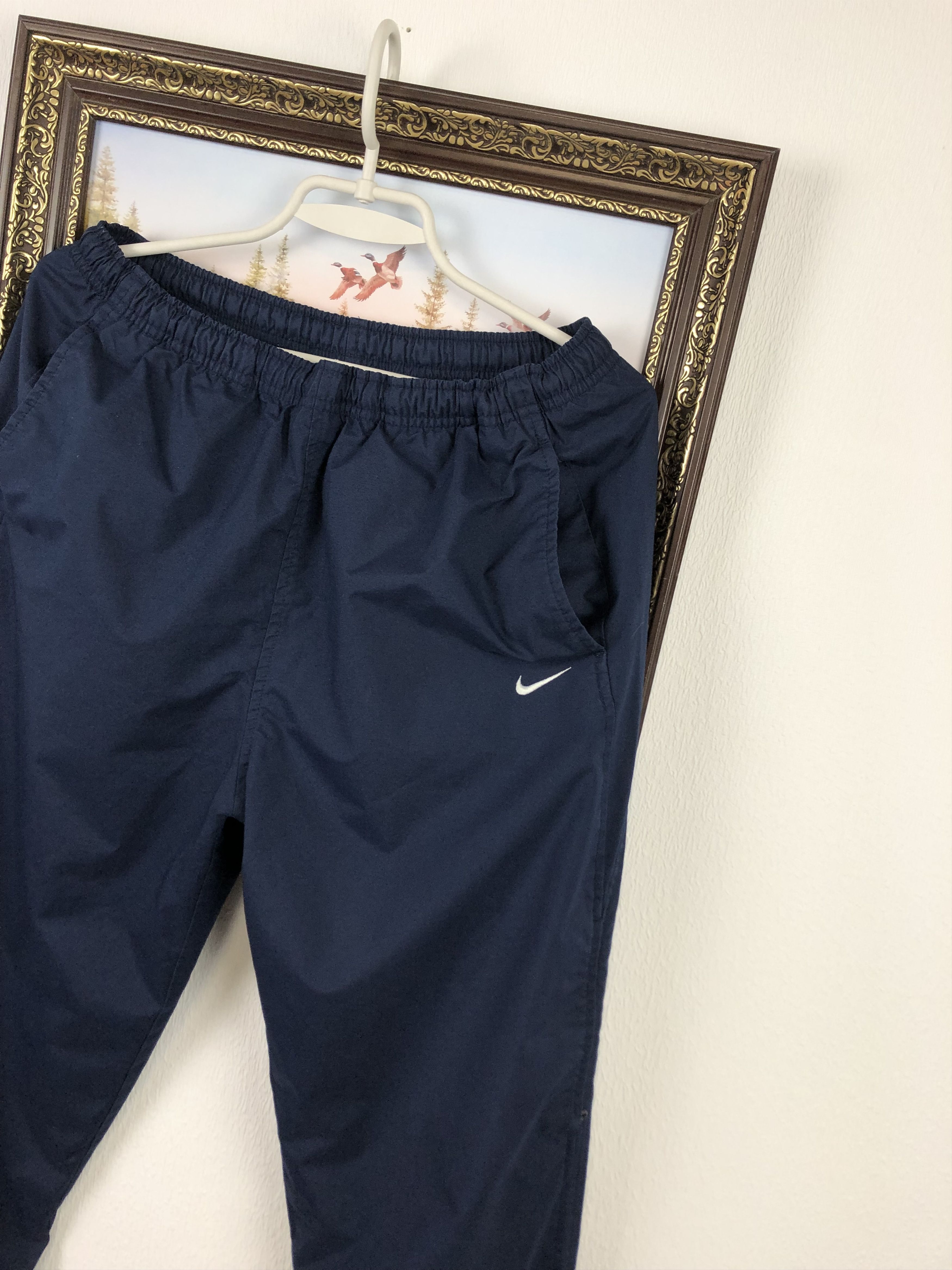 Nike Vintage Nike Blue Track Pants Swoosh Sweatpants Rare Hype Size US 32 / EU 48 - 3 Thumbnail