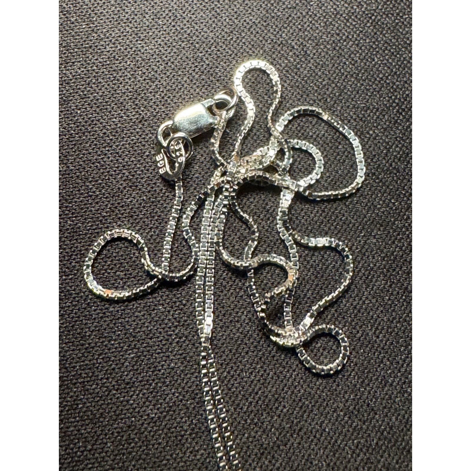 Other 925 Silver Heart Pendant & Diamond 17in Necklace Size ONE SIZE - 3 Thumbnail