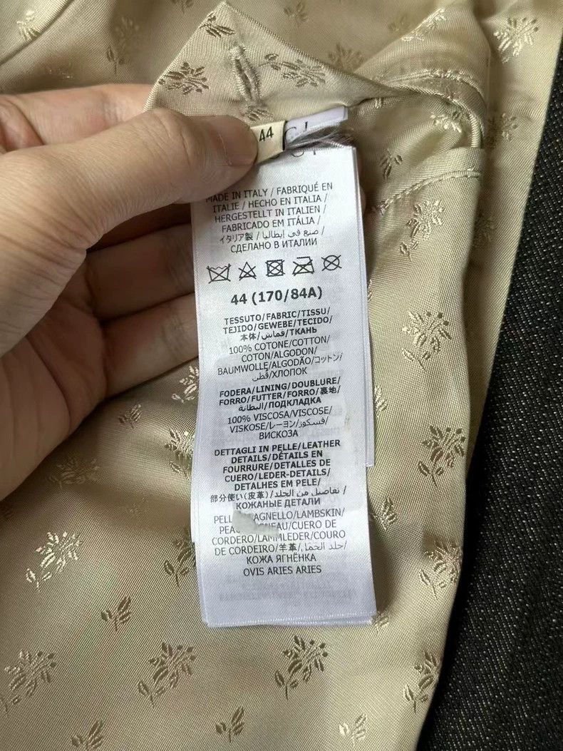 Gucci Gucci Black ebony button full-print denim jacket 2501-Nexta Size US S / EU 44-46 / 1 - 4 Thumbnail