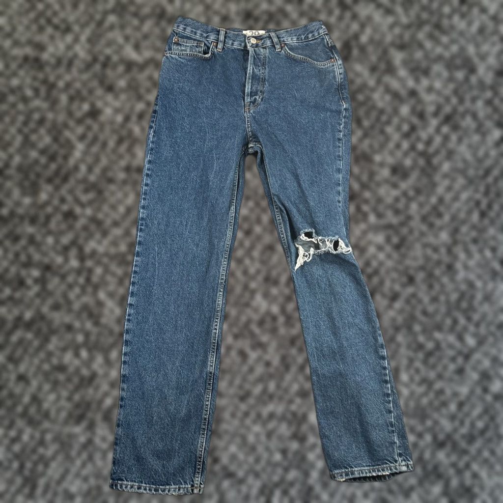 Vintage We The Free Jeans Women’s 29 Regular Denim High Rise 31x30 Ankle Stretch Blue Womens Size 29" - 1 Thumbnail