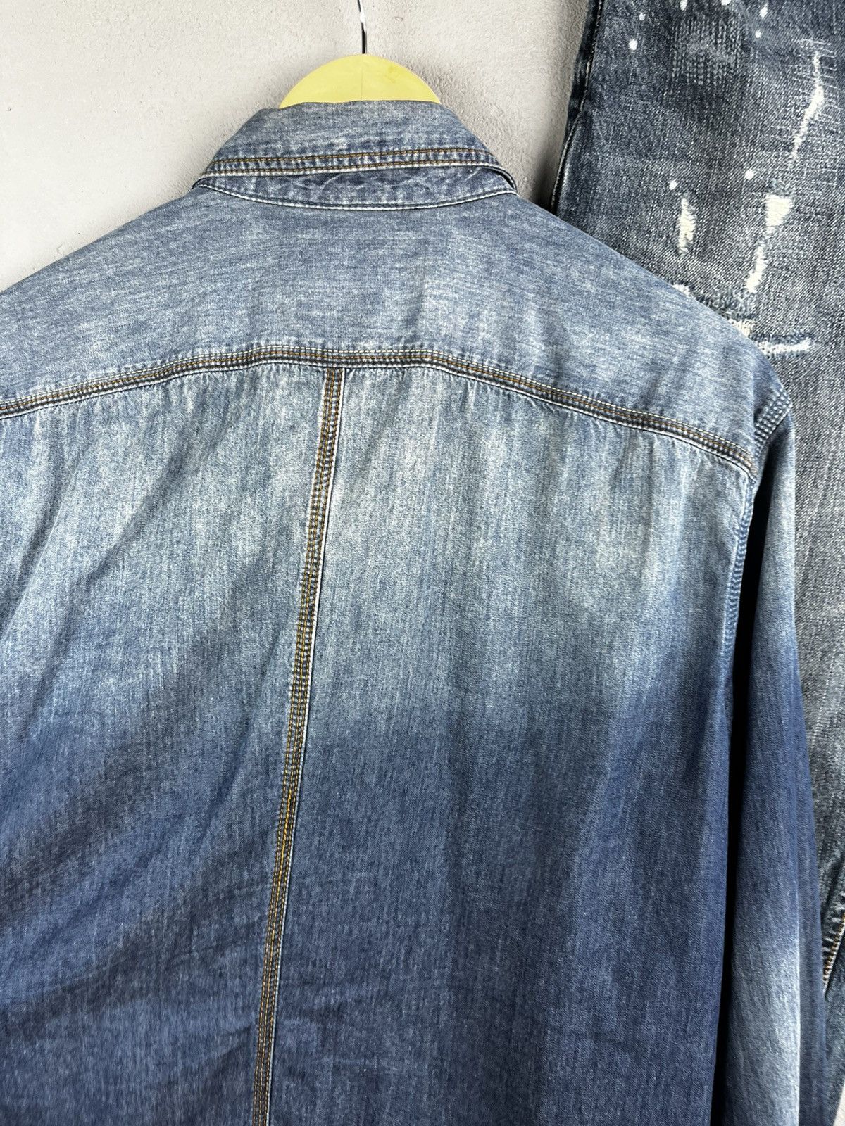 Diesel Diesel denim distressed shirt size xl Size US XL / EU 56 / 4 - 14 Thumbnail