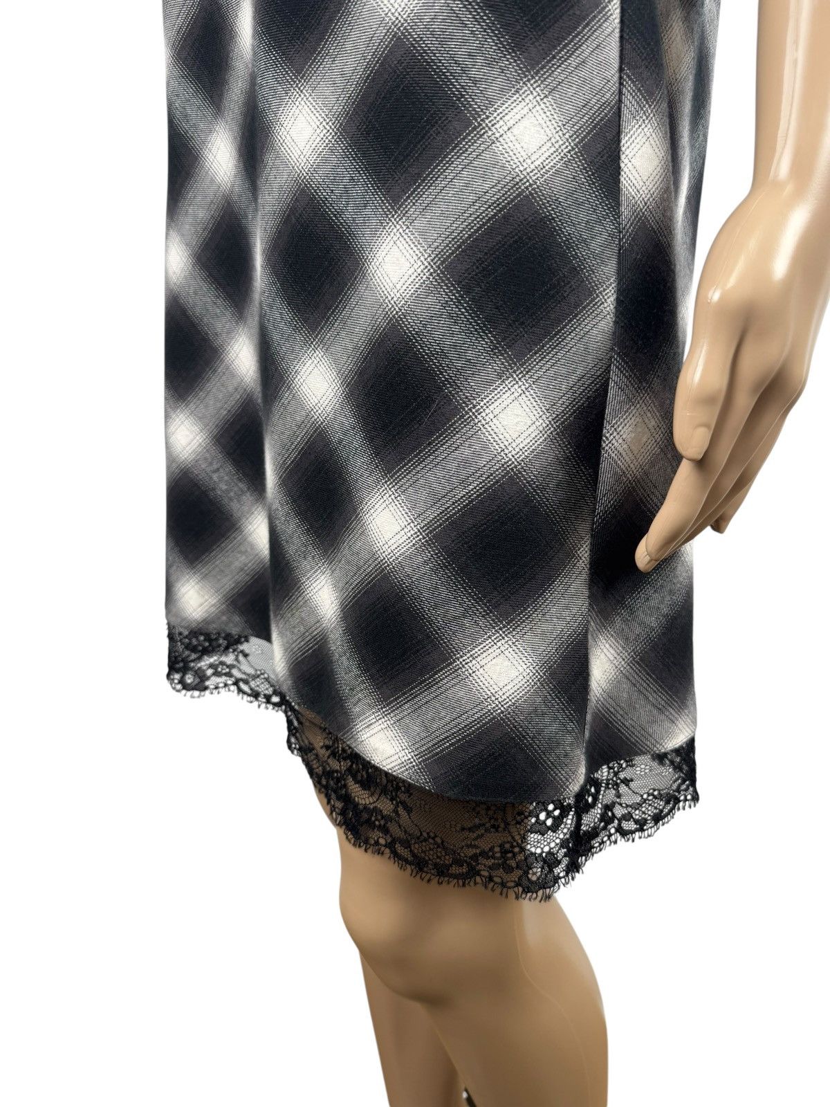 Maje Maje Plaid Cotton Grunge Babydoll Mini Slip Strappy size 3 Size L / US 10 / IT 46 - 7 Thumbnail