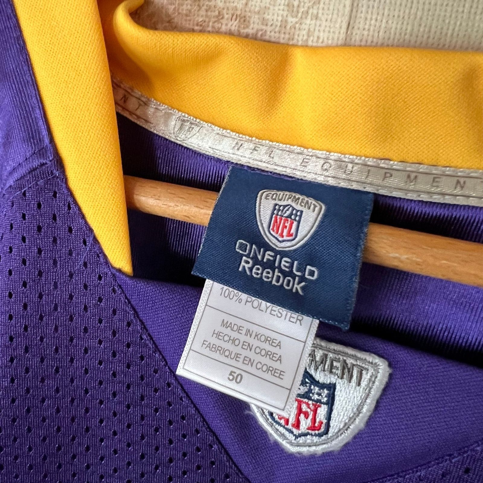 Reebok Y2K Adrian Peterson Vikings Jersey | Reebok | Size 50 Size US L / EU 52-54 / 3 - 4 Thumbnail