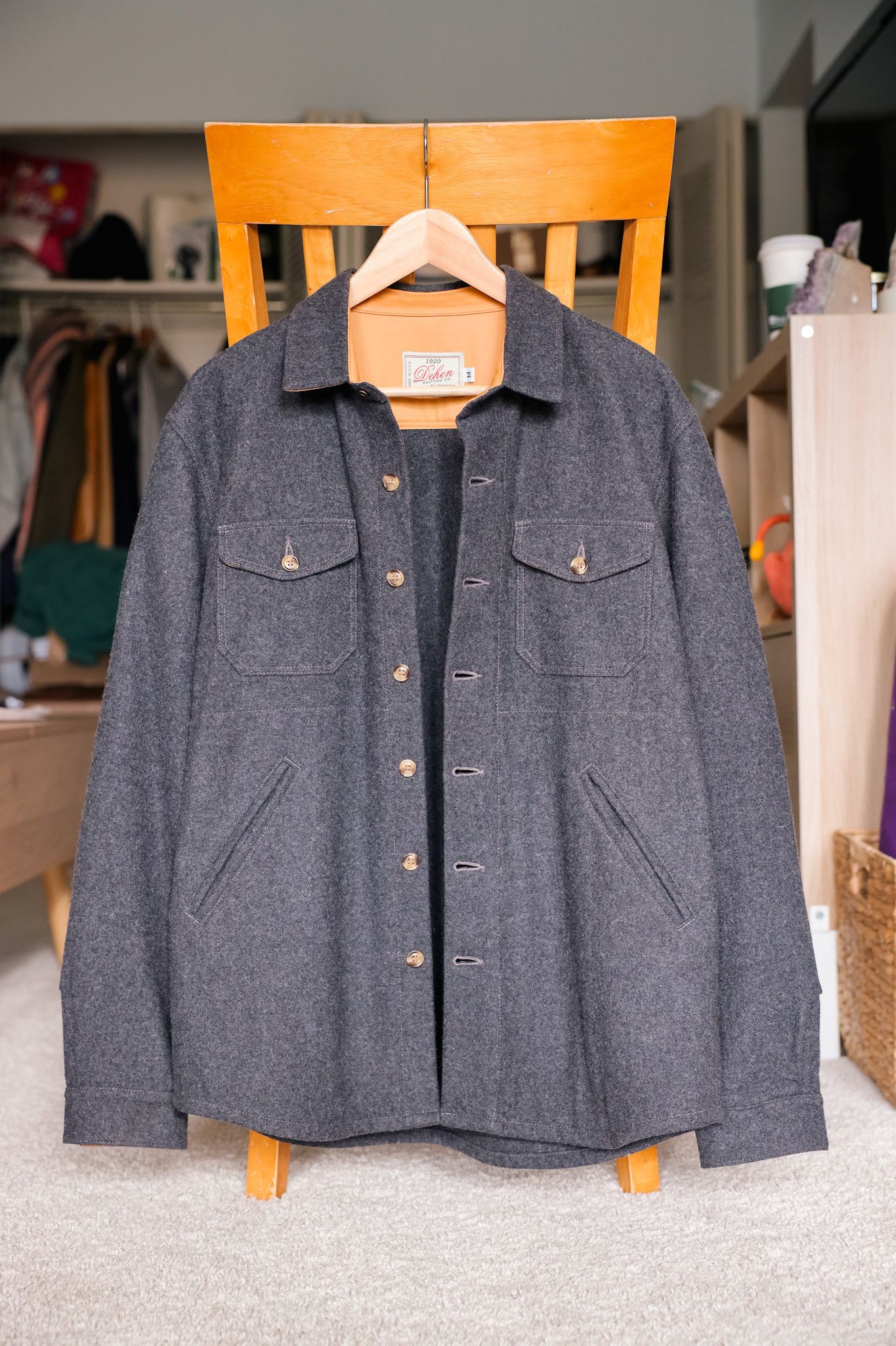 Dehen 1920 Crissman Overshirt in Charcoal Size US M / EU 48-50 / 2 - 4 Thumbnail