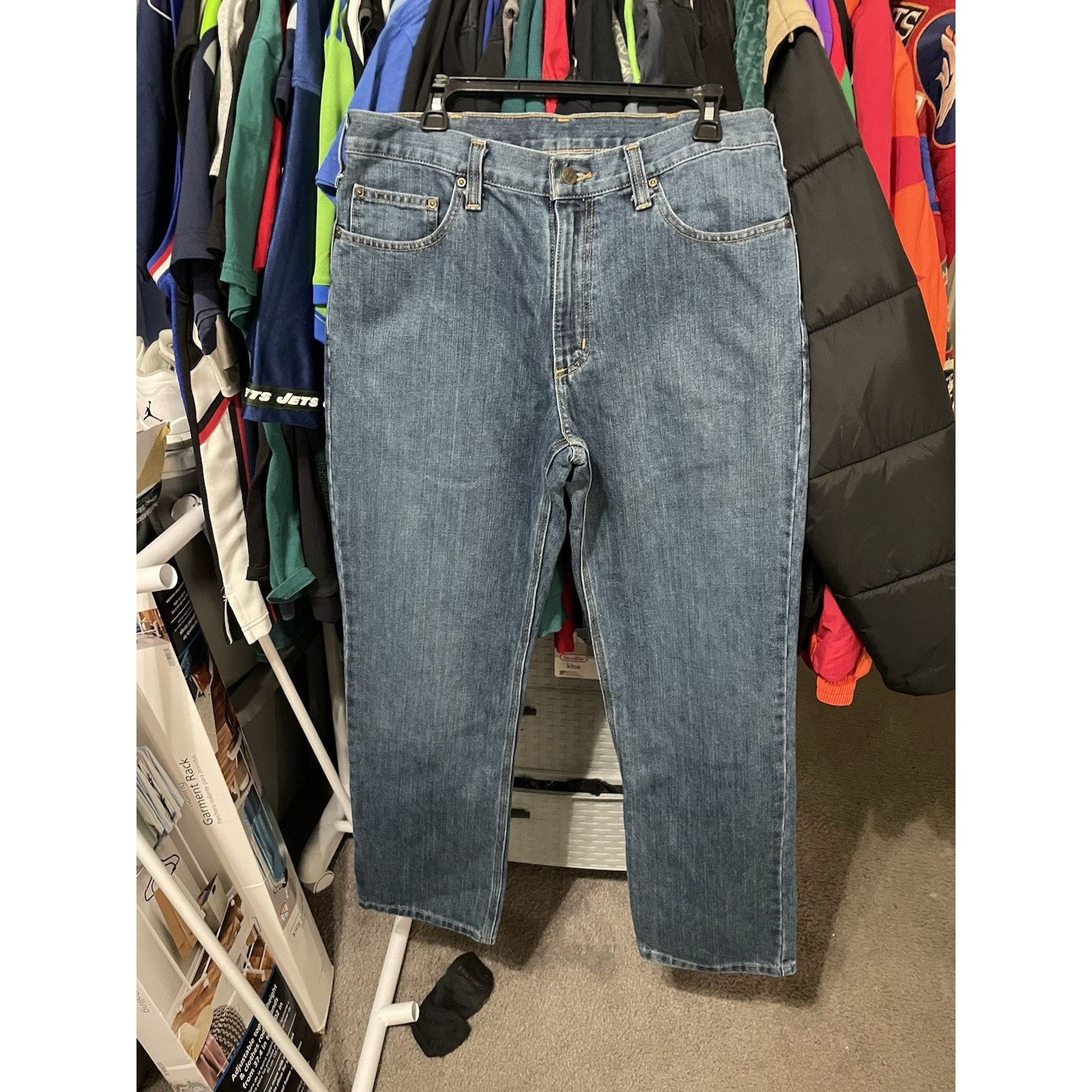 Carhartt Size 34x32- Carhartt Jeans Relaxed Fit Straight Leg Denim Size US 34 / EU 50 - 1 Thumbnail