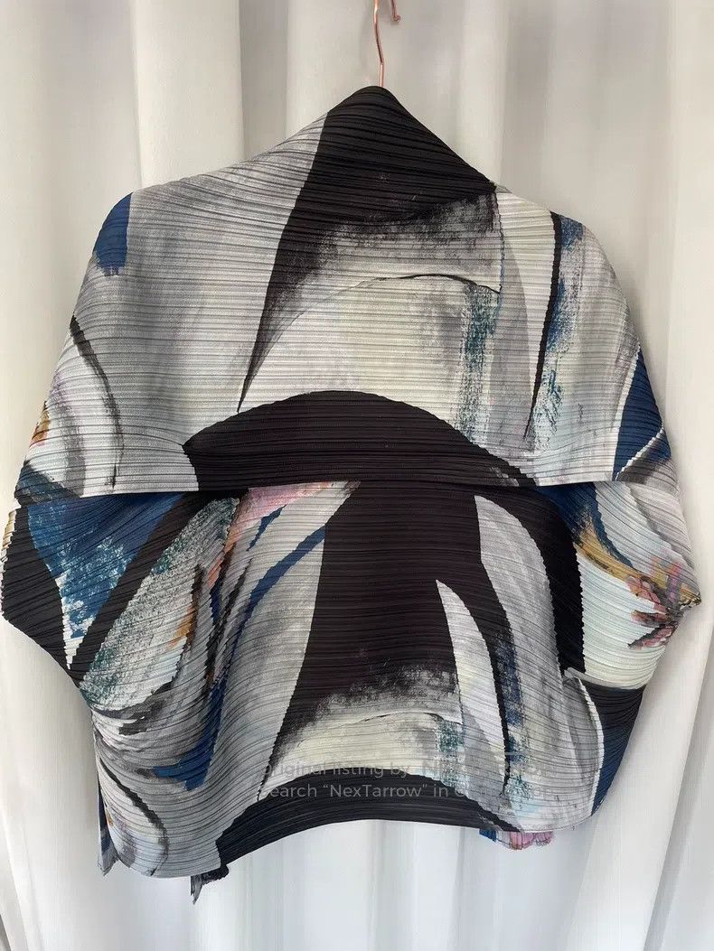 Issey Miyake Issey Miyake Ink Wash Coat Size L / US 10 / IT 46 - 3 Thumbnail