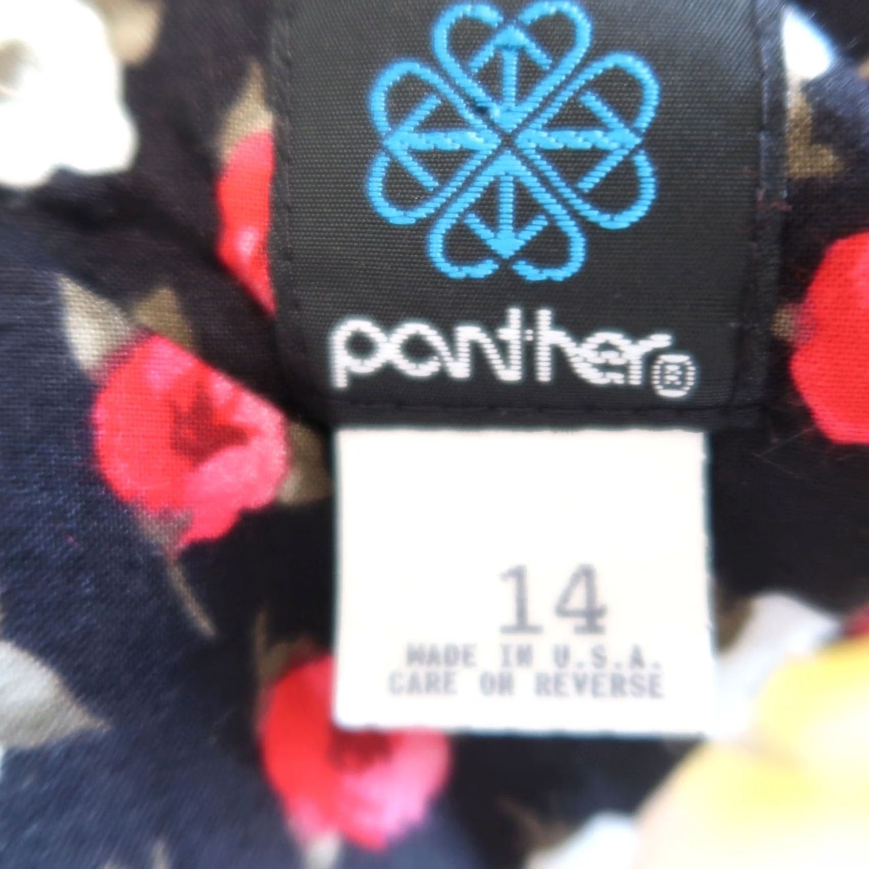 Vintage VINTAGE Panther set two piece top and skirt black and red floral 90s 12 Size XL / US 12-14 / IT 48-50 - 7 Thumbnail