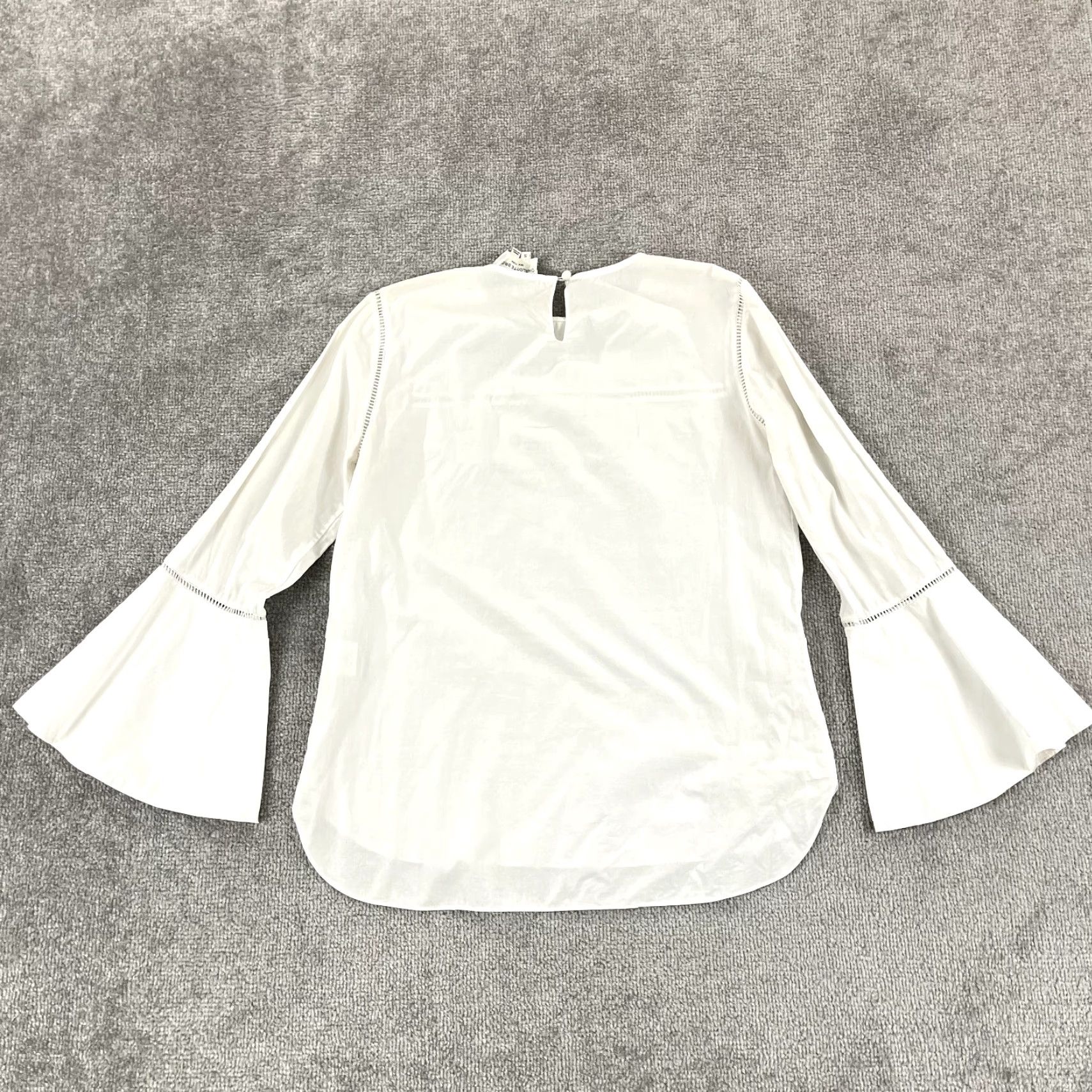 Bell CHARLOTTE BRODY Top Womens Small White Blouse Shirt Bell Sleeve Pullover Size S / US 4 / IT 40 - 7 Thumbnail