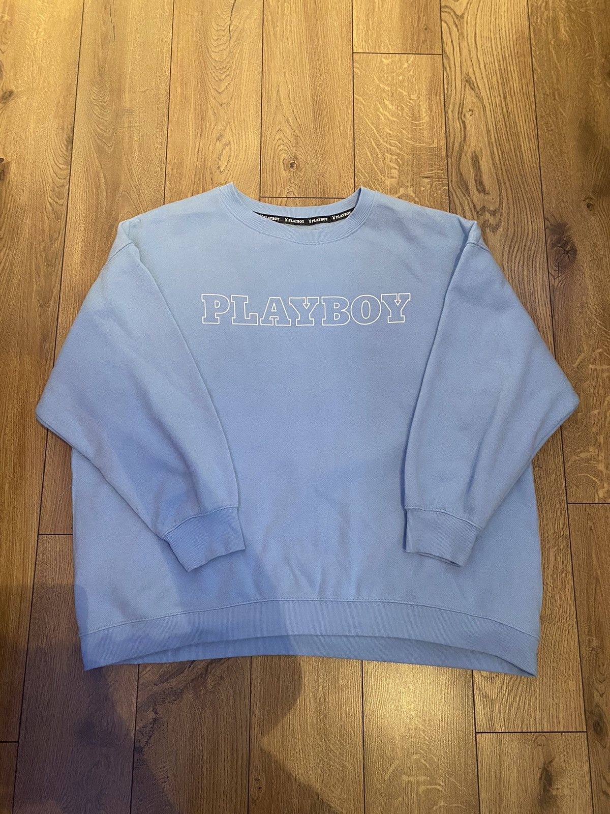 Playboy Light blue playboy crewneck | Grailed